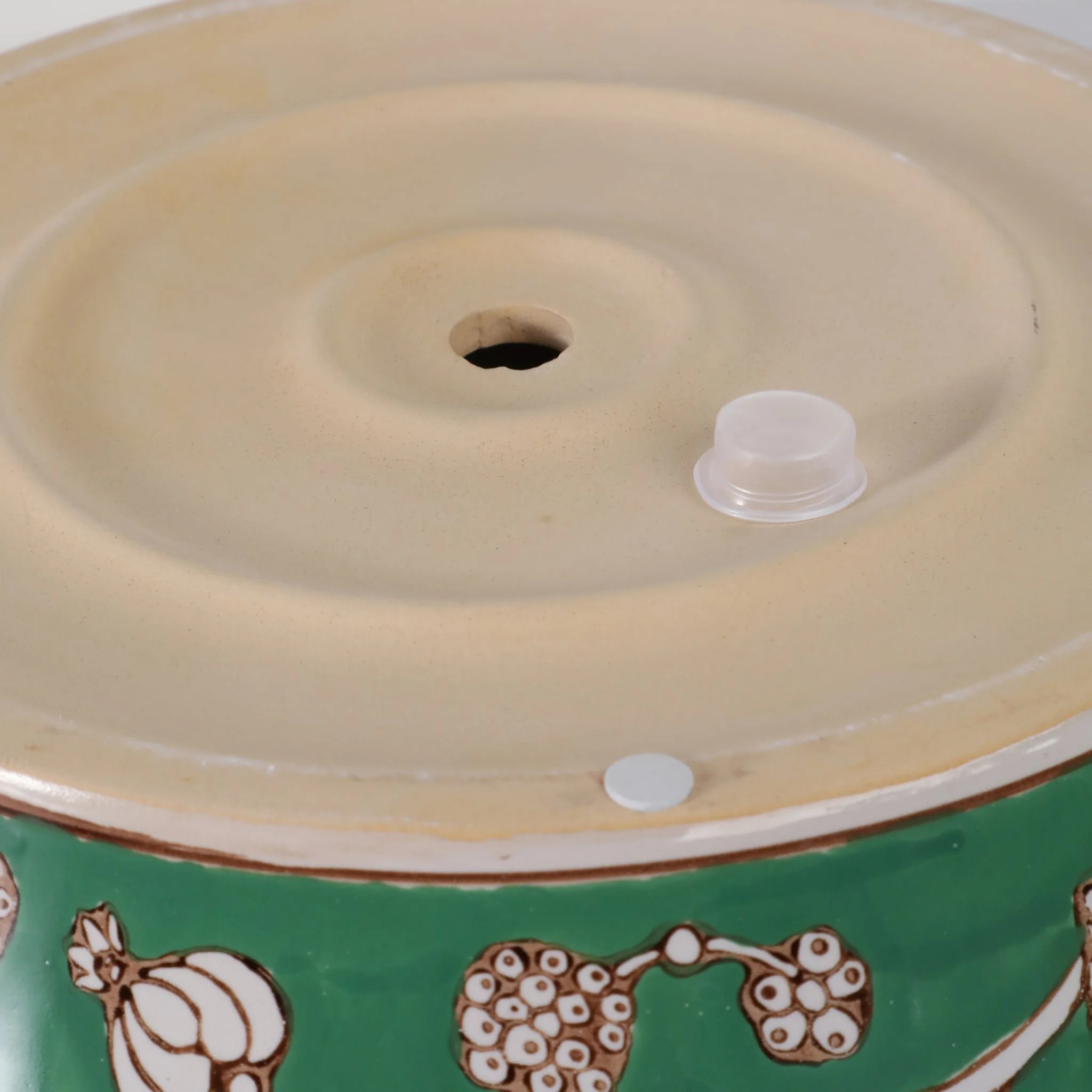 S/2 10/12" Chinoiserie Vines Planters, Green - Image 7