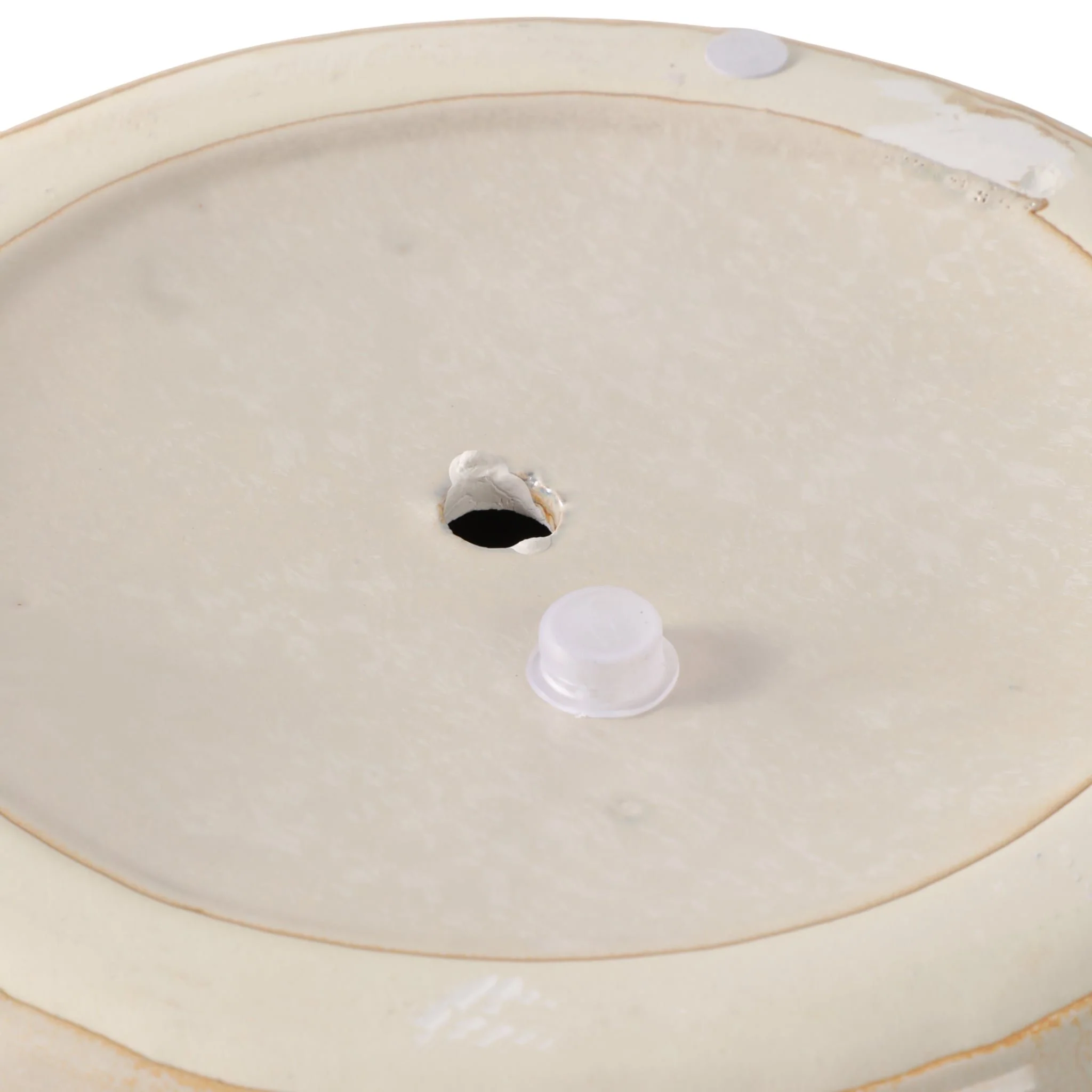 S/2 10/12" Iridescent Bowl Planters, White - Image 7