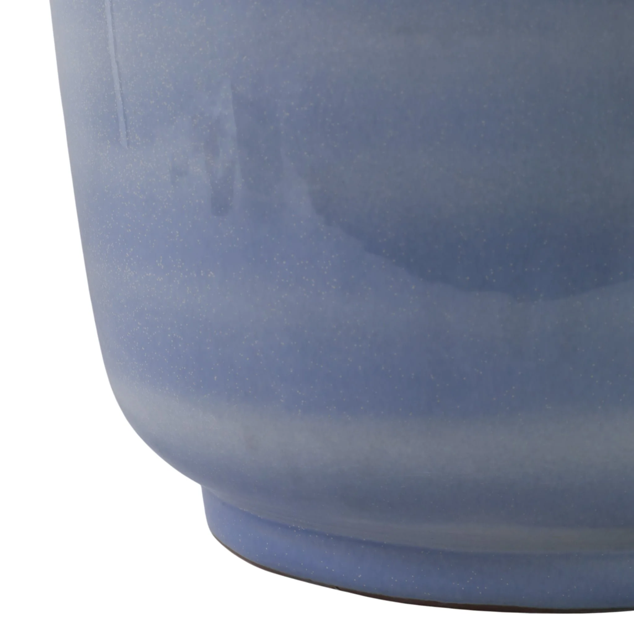 S/2 10/12" Reactive Glazed Planters, Baby Blue - Image 4