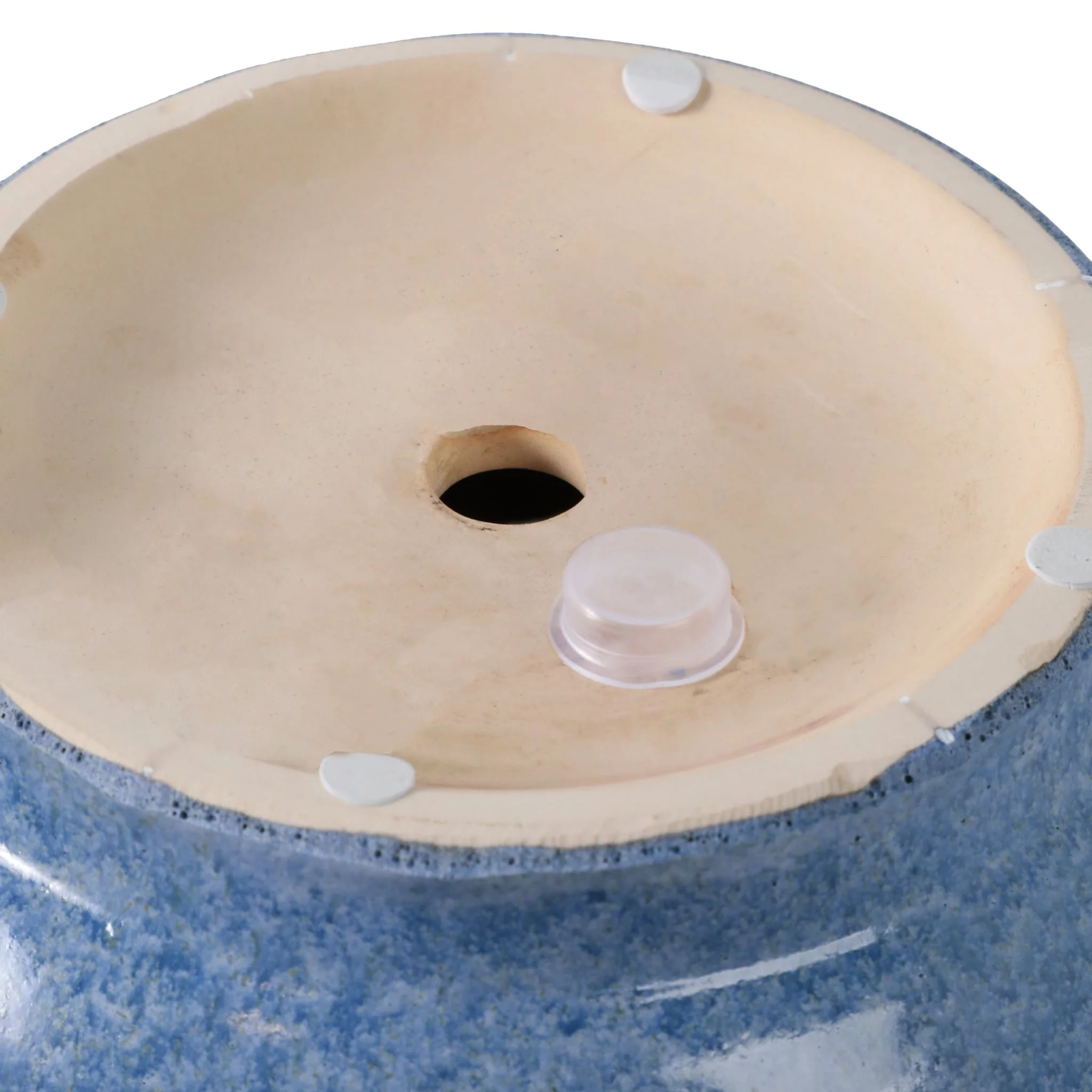 S/2 10/12" Reactive Glazed Planters, Blue - Image 8