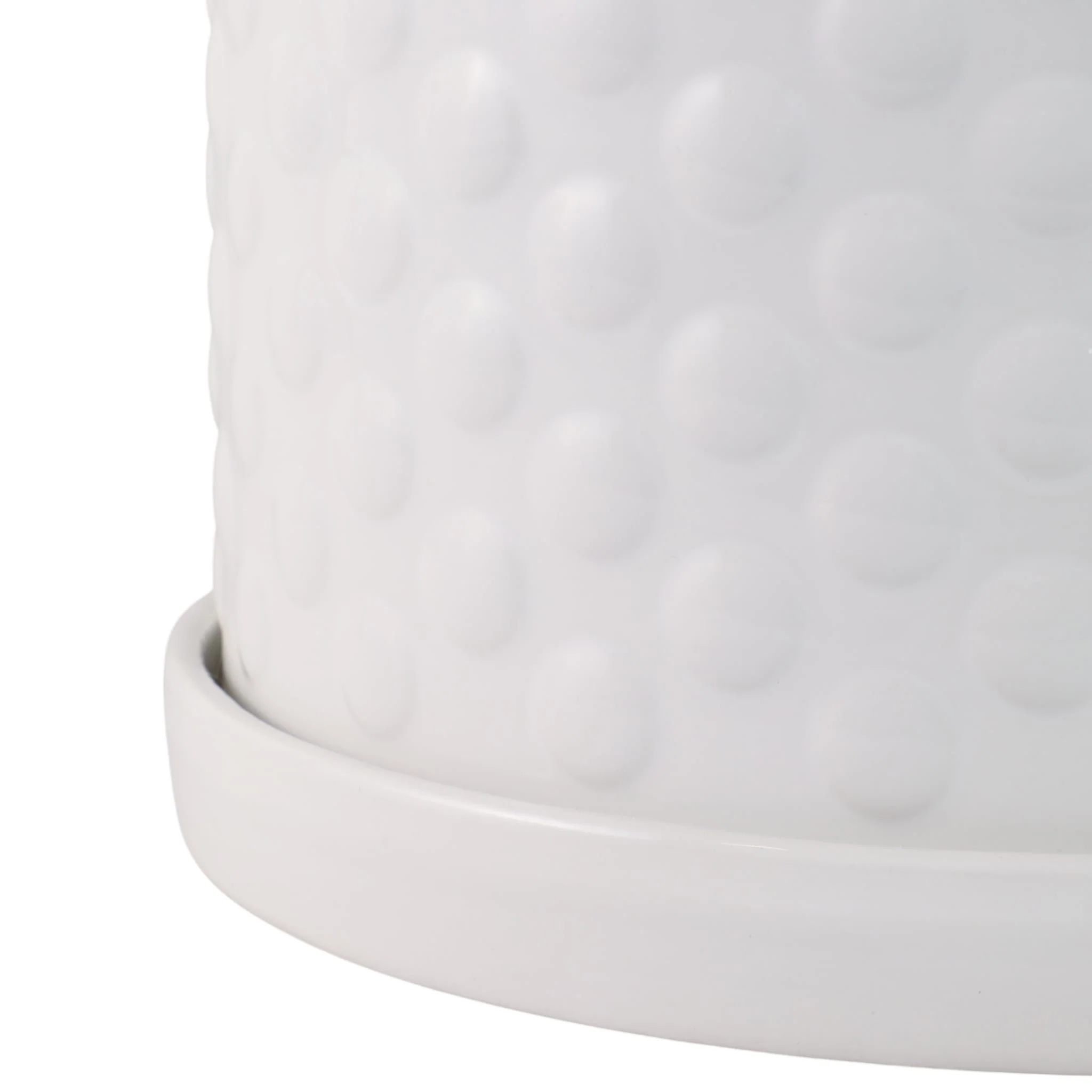 S/2 10/12" Small Bubble Planter, White - Image 5