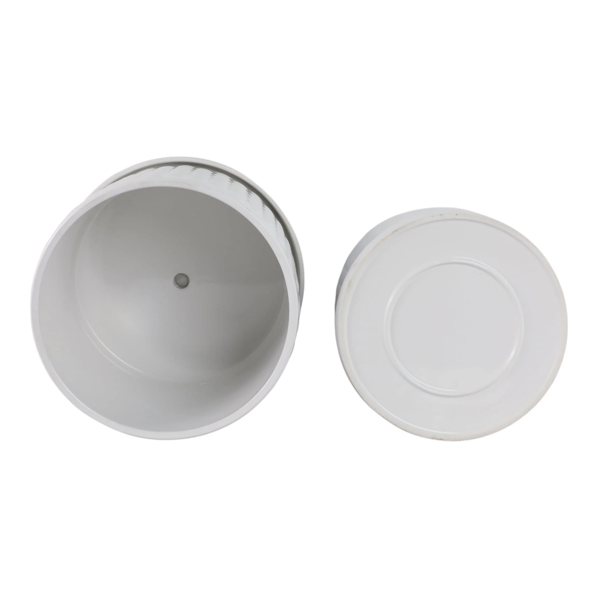S/2 10/12" Small Bubble Planter, White - Image 7