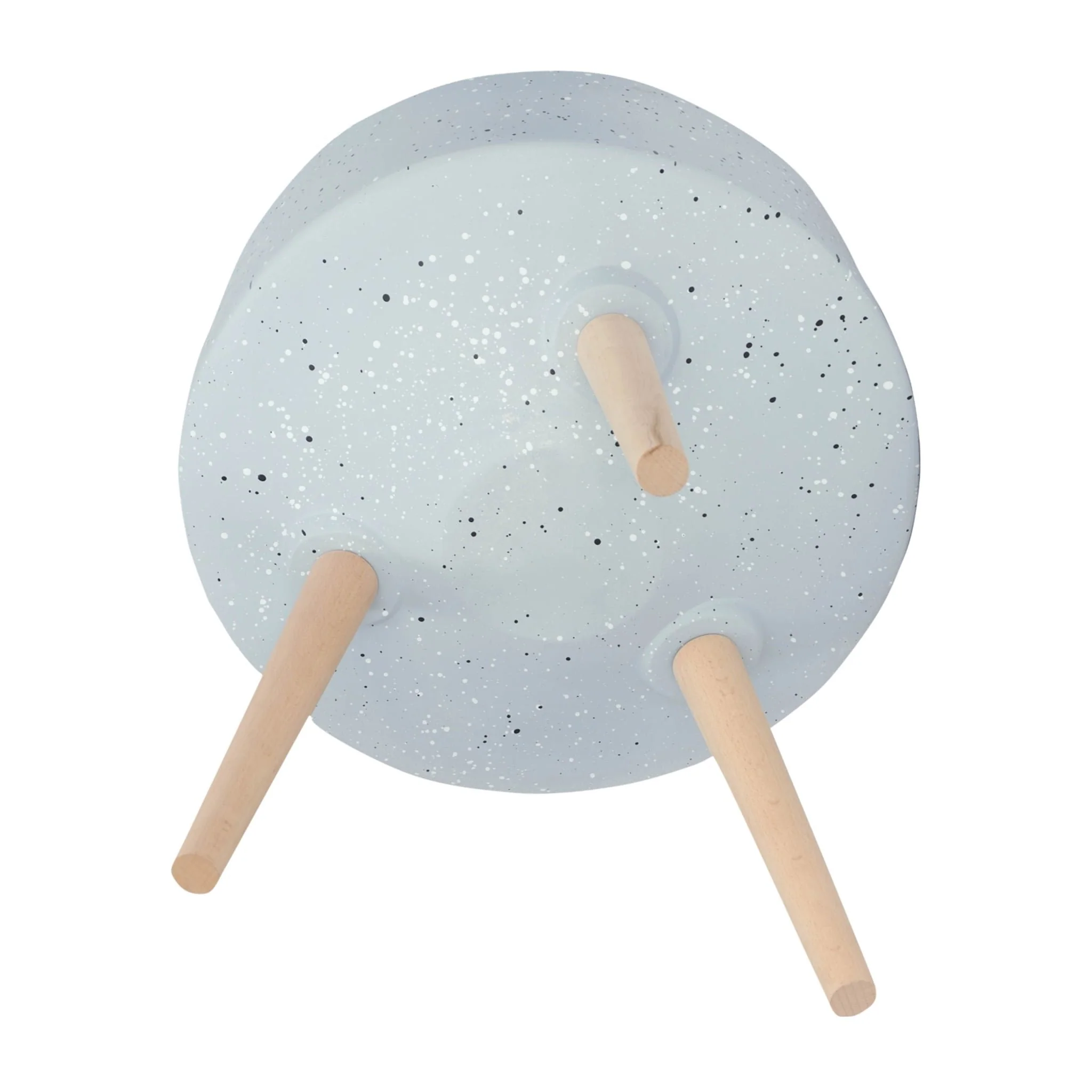 S/2 11/15" Terrazzo Planter W/ Wood Legs,  Gray - Image 5