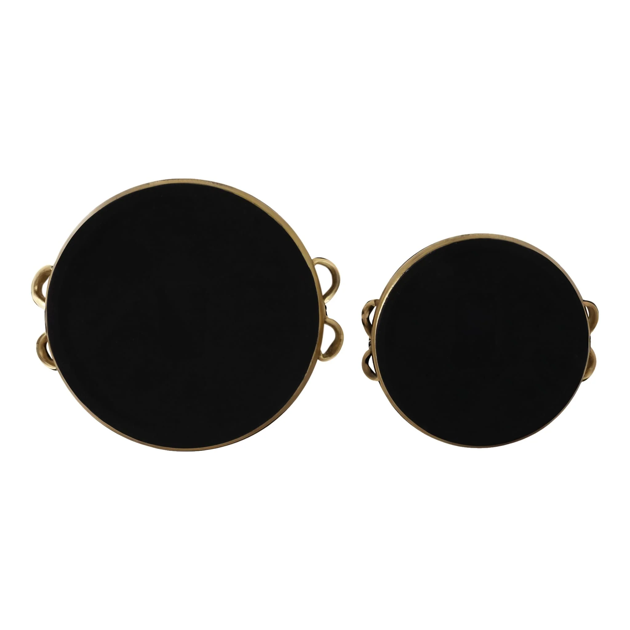 S/2 12/16" Coquette Bow Trays, Gold - Image 7
