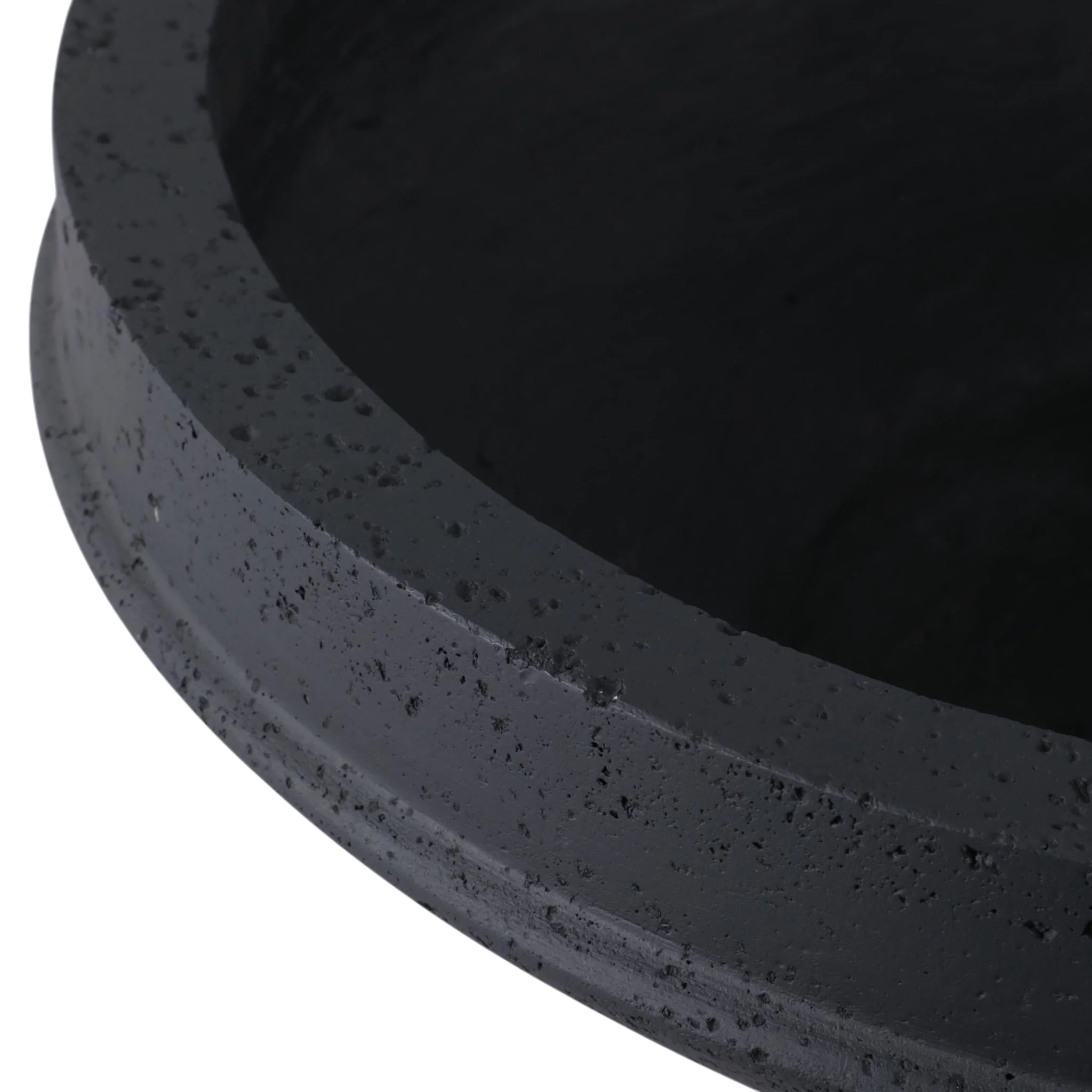 S/2 15/20" Pedestal Bowl Planters, Black - Image 5