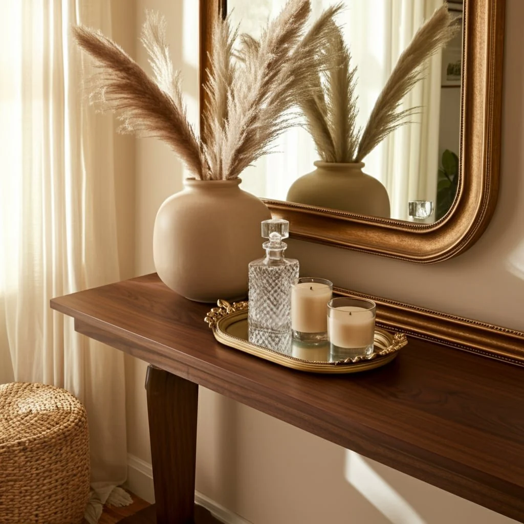 S/2 16/18" Fleur Ornate Trays, Gold - Image 9