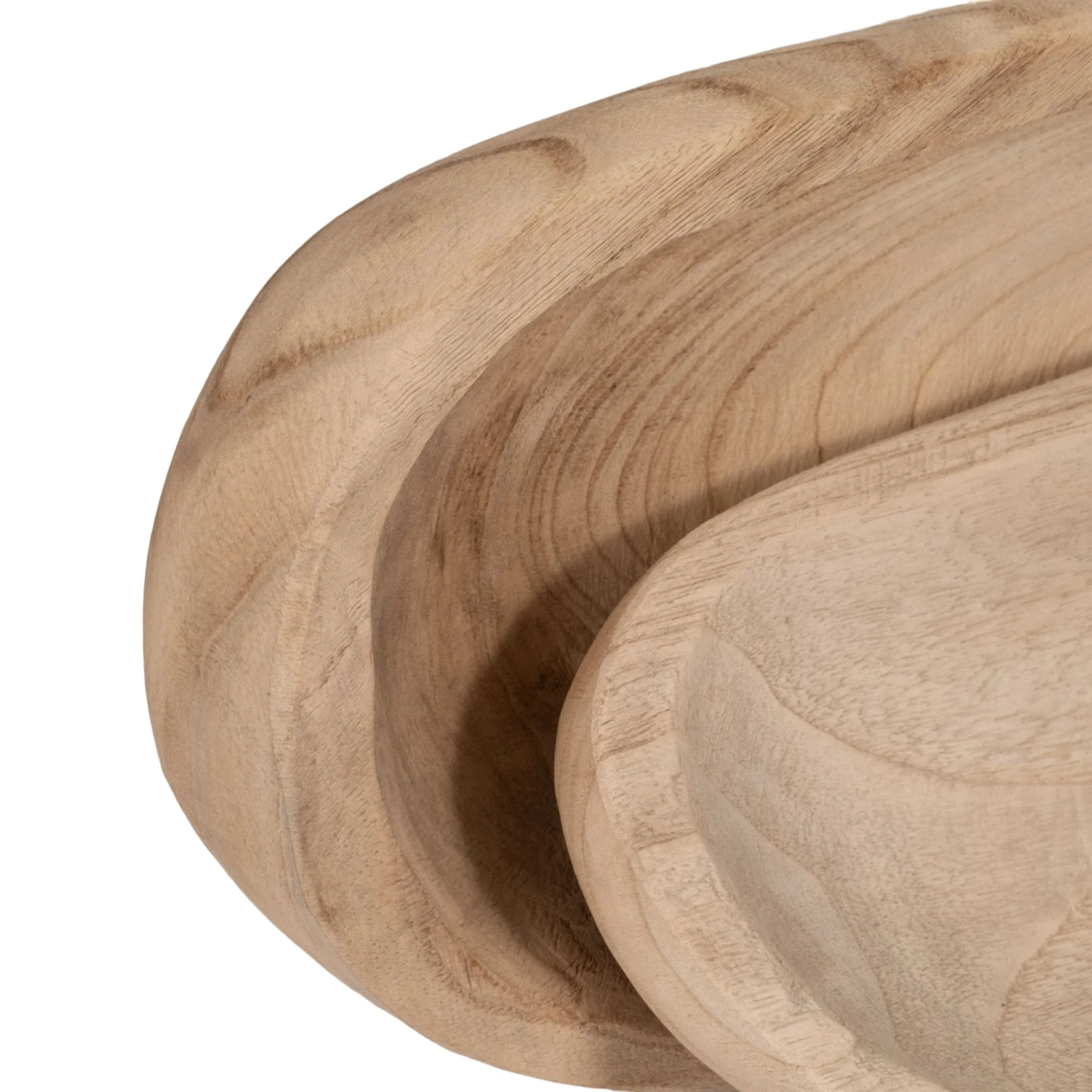S/2 18/24" Wood Decor Plates, Natural - Image 7