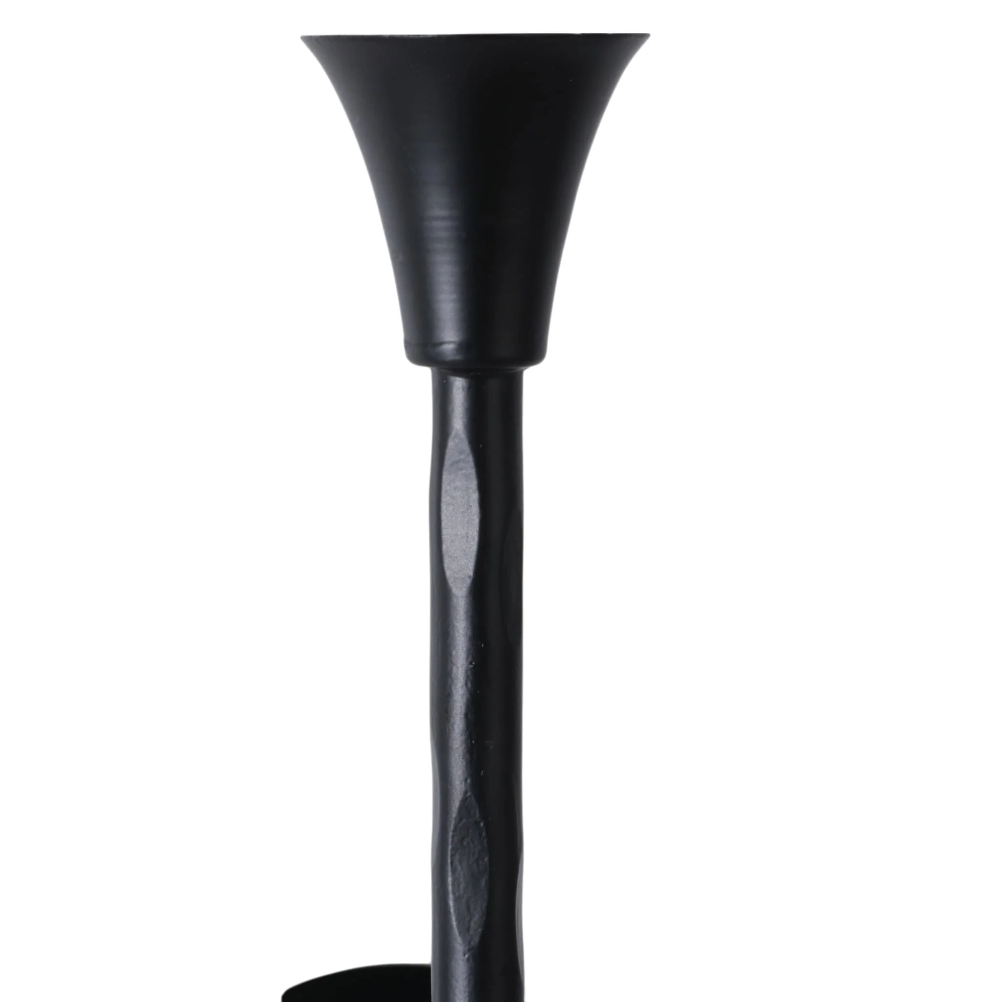 S/2 33" Forged Metal Wall Sconce With Taper, Black - Image 5