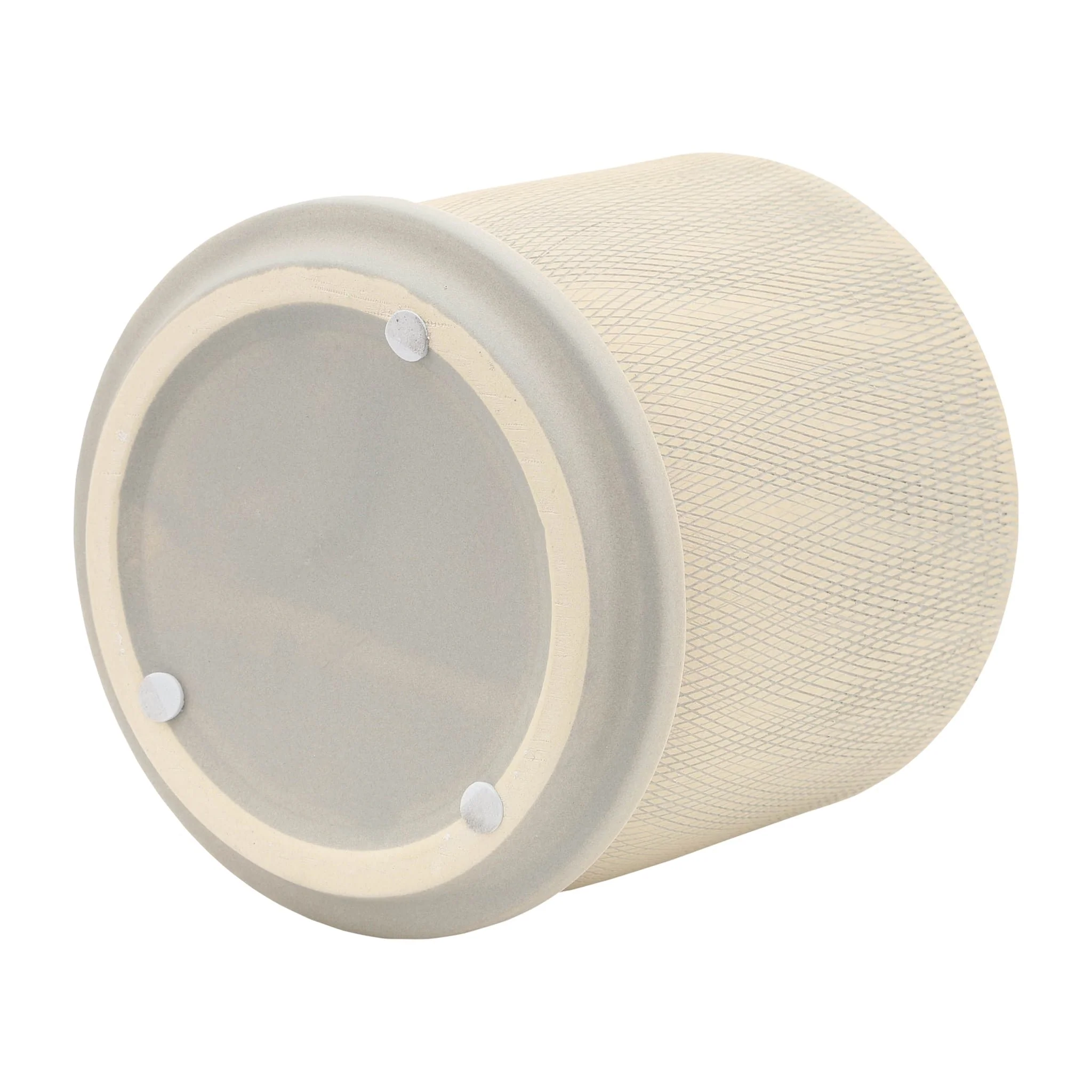 S/2 5/6" Mesh Planter W/ Saucer, Sage - Image 8