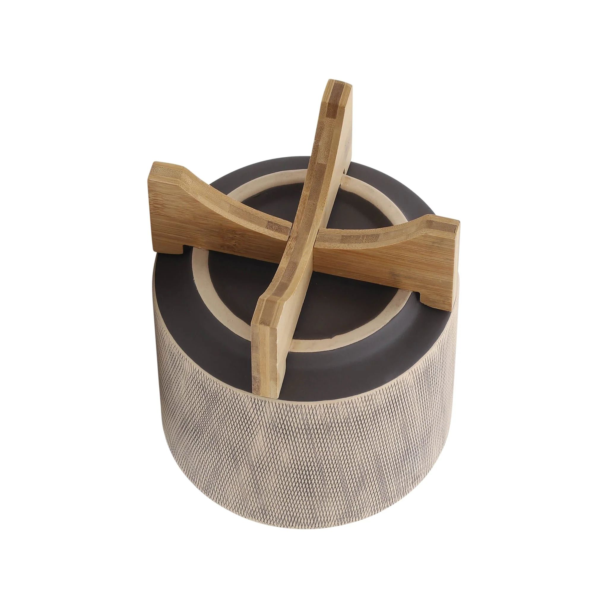 S/2 5/8" Mesh Planter W/ Stand, Tan - Image 6