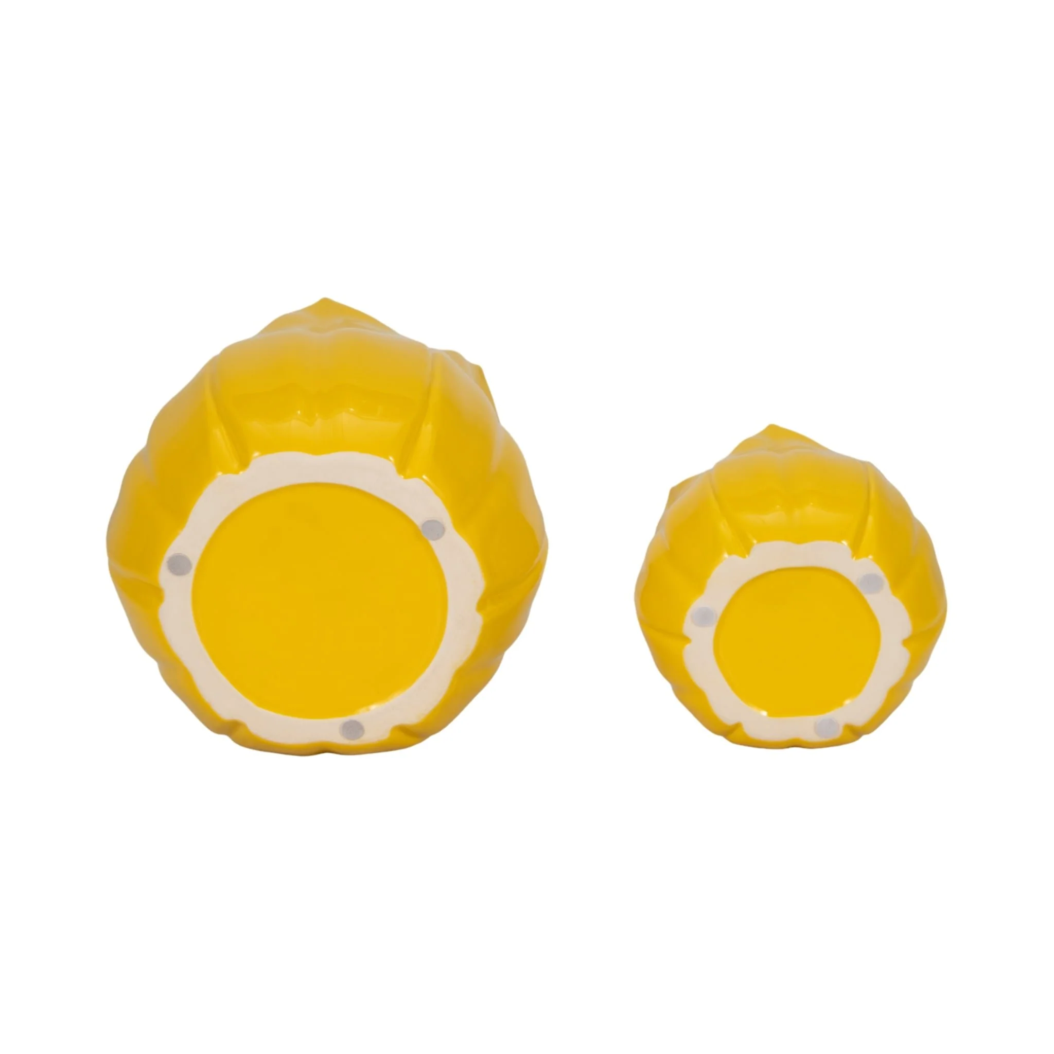 S/2 5/8" Petal Planters, Yellow - Image 7