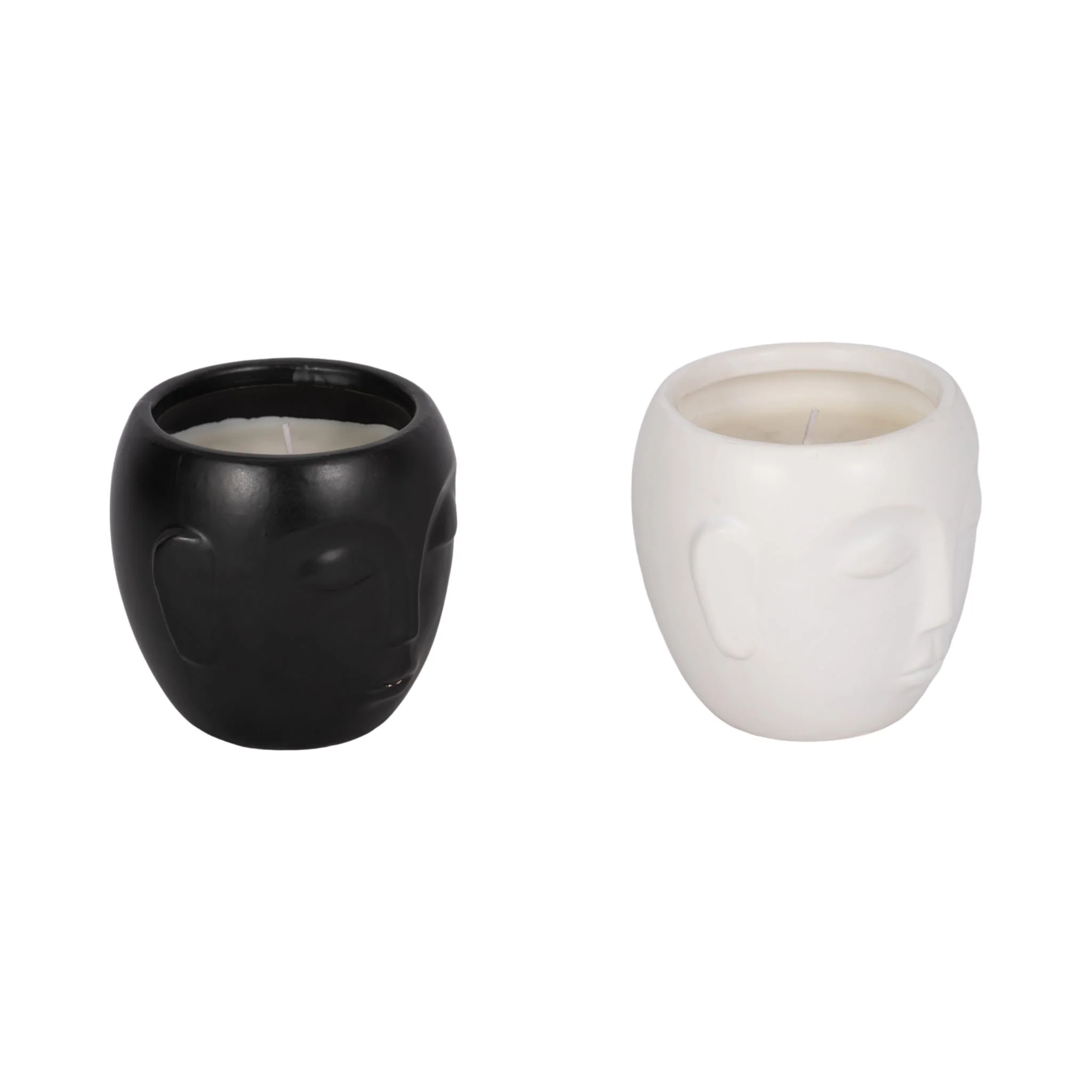 S/2 5" 9 Oz Orange Goji Berry Face Candle, Multi - Image 2