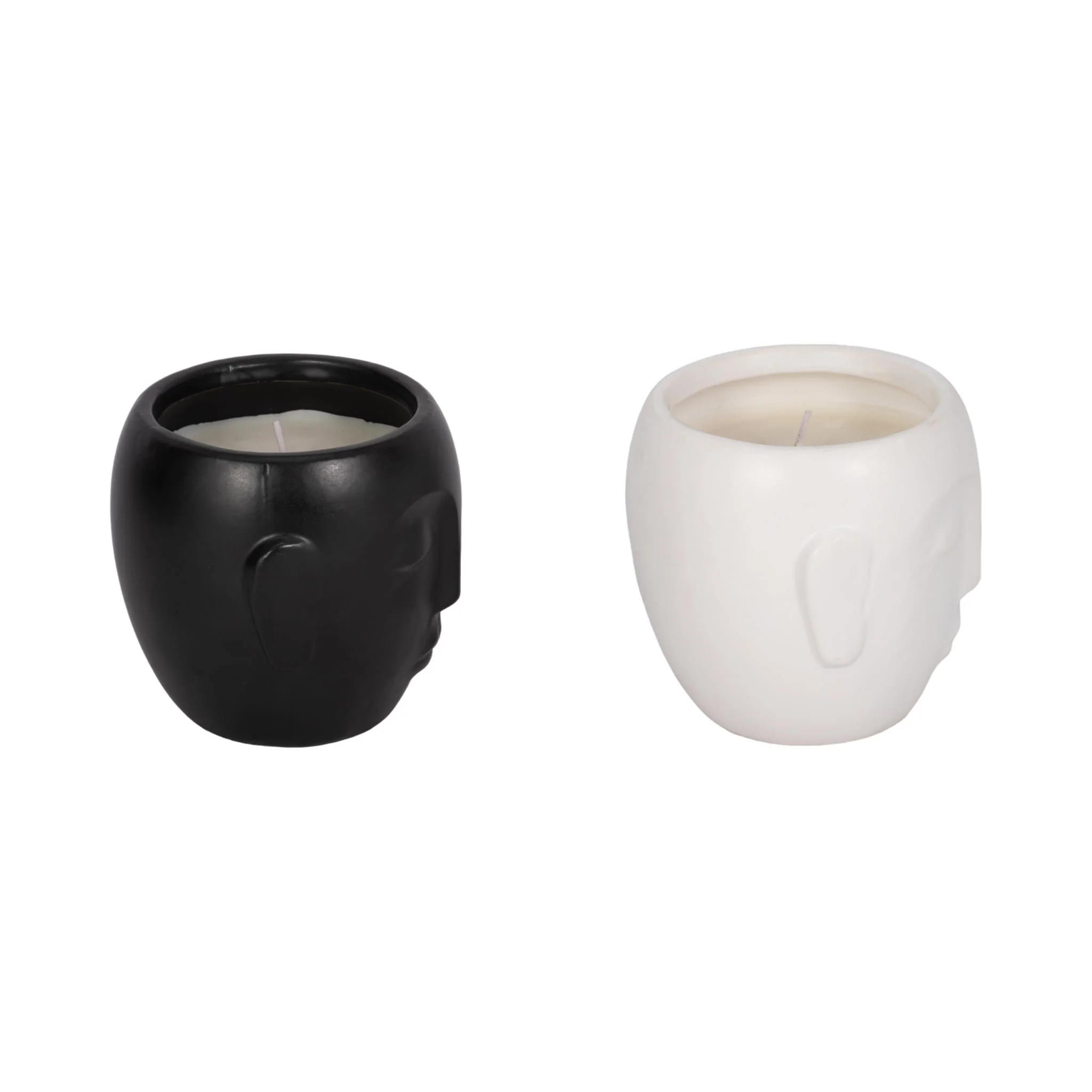 S/2 5" 9 Oz Orange Goji Berry Face Candle, Multi - Image 3