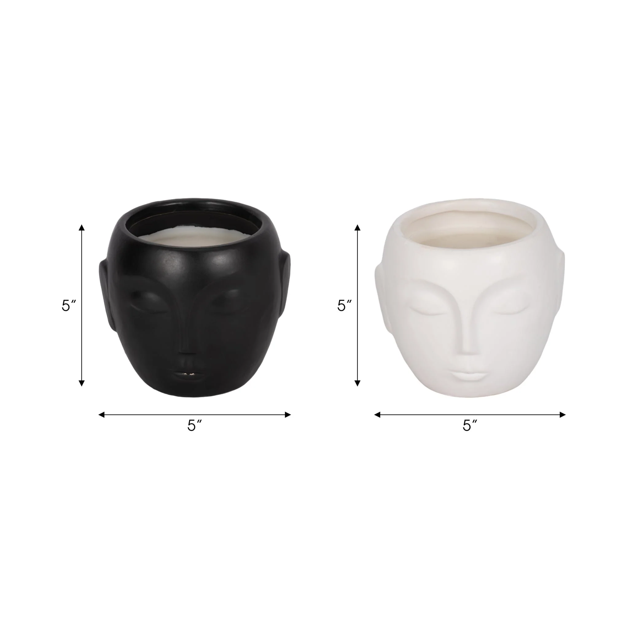 S/2 5" 9 Oz Orange Goji Berry Face Candle, Multi - Image 7