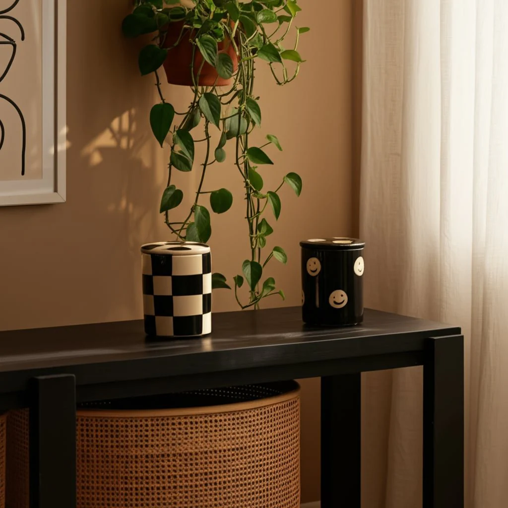 S/2 5"10 Oz Ripe Ornge Goji Lidded Candle,blk/ivry - Image 10