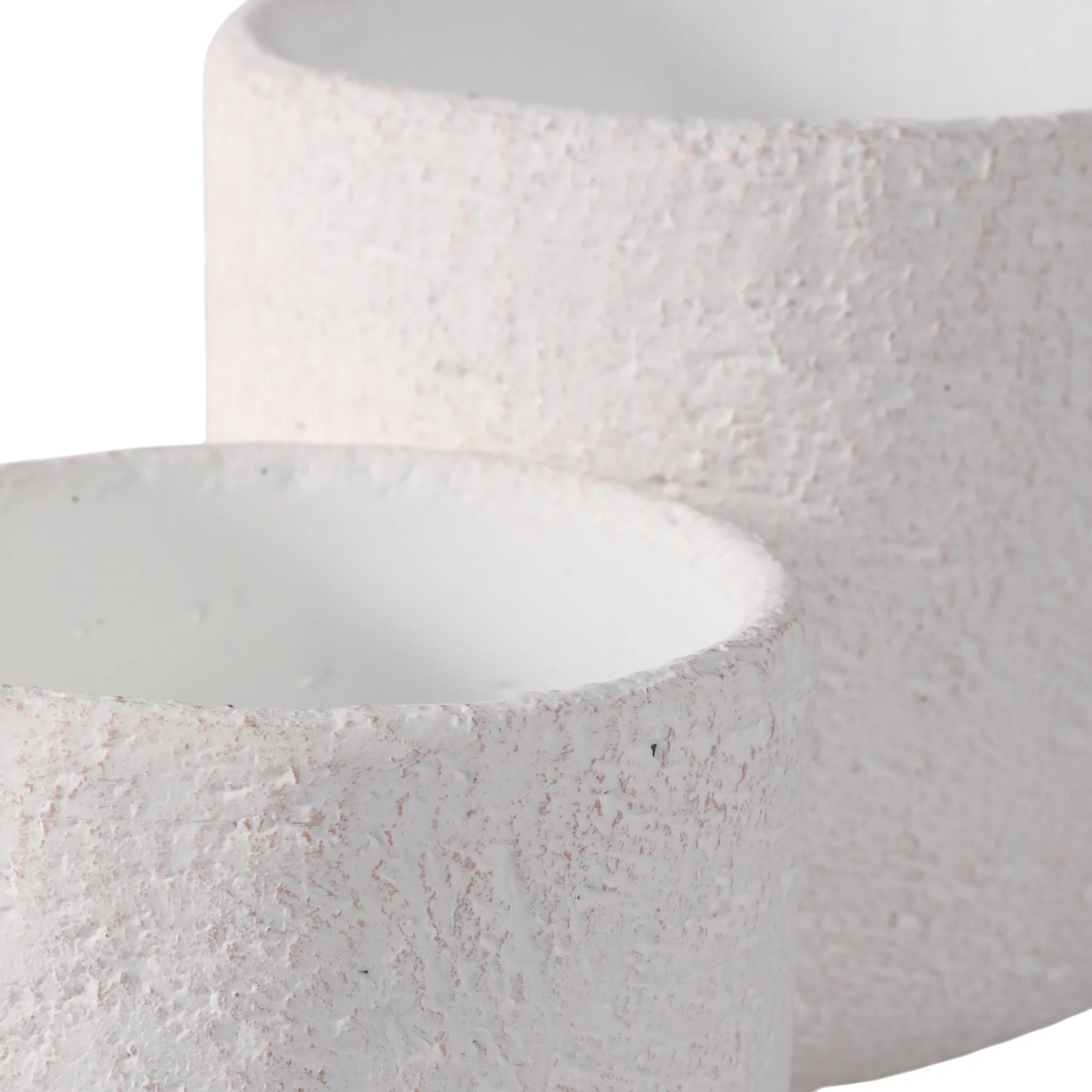 S/2 6/7" Modern Footed Planters, White - Image 5