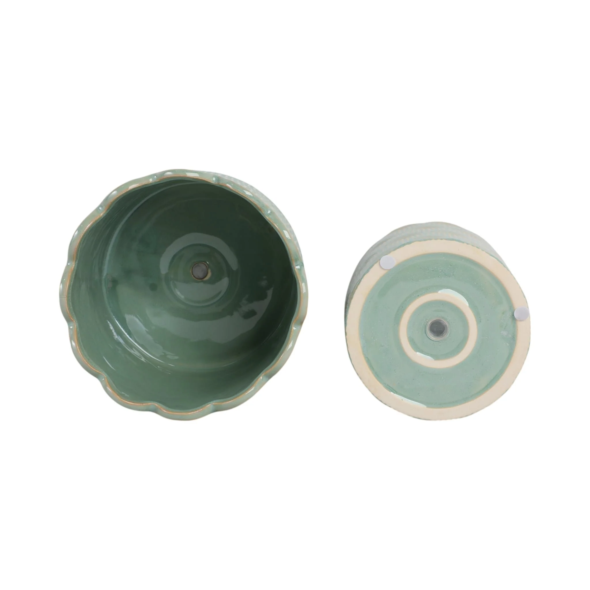 S/2 6/8"  Arch Planters, Sage Green - Image 6