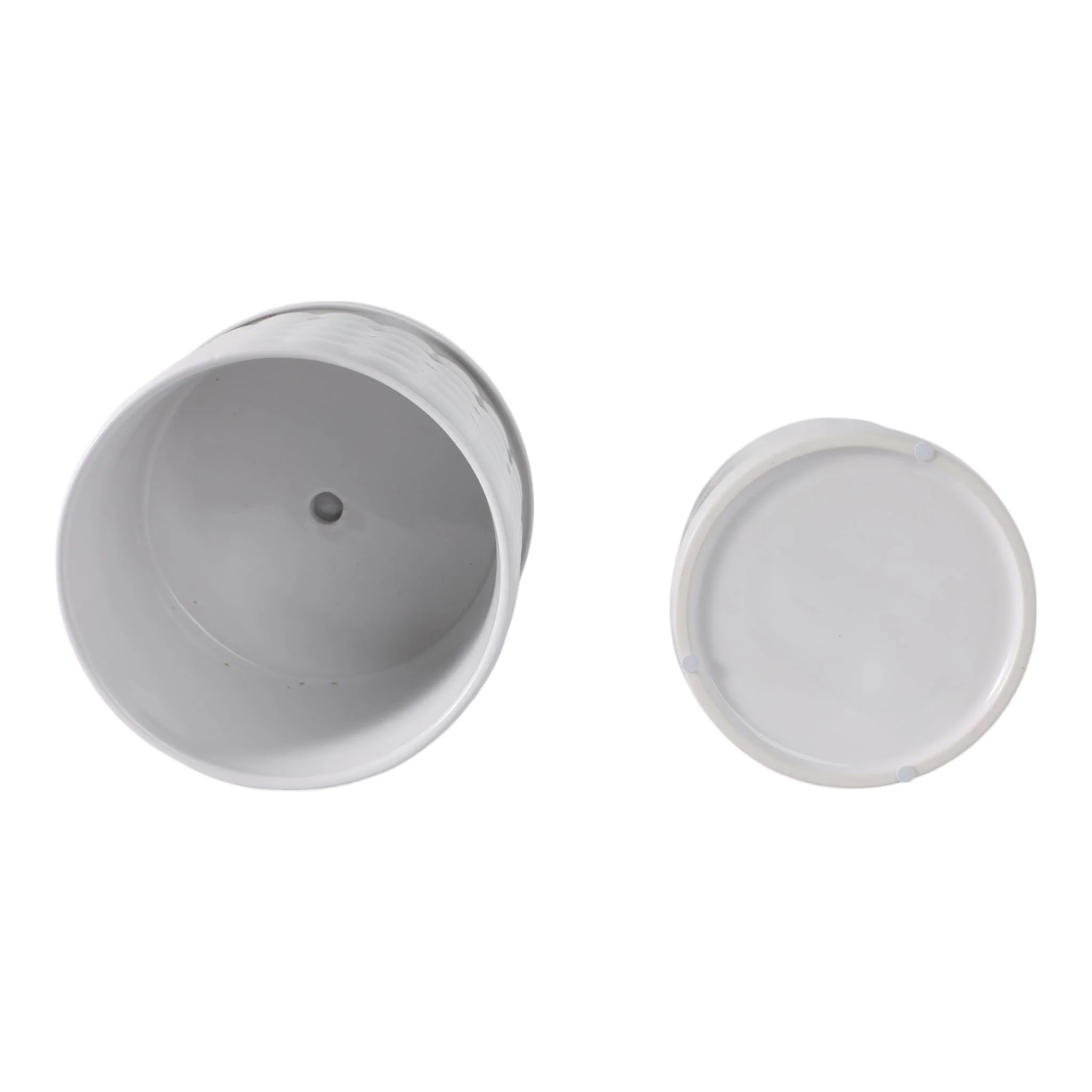 S/2 6/8" Bubble Planter. White - Image 6