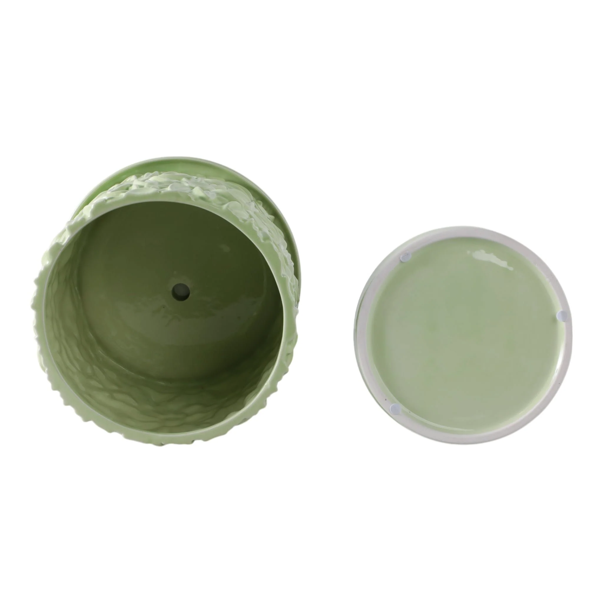 S/2 6/8" Daisy Flower Planter, Green - Image 7