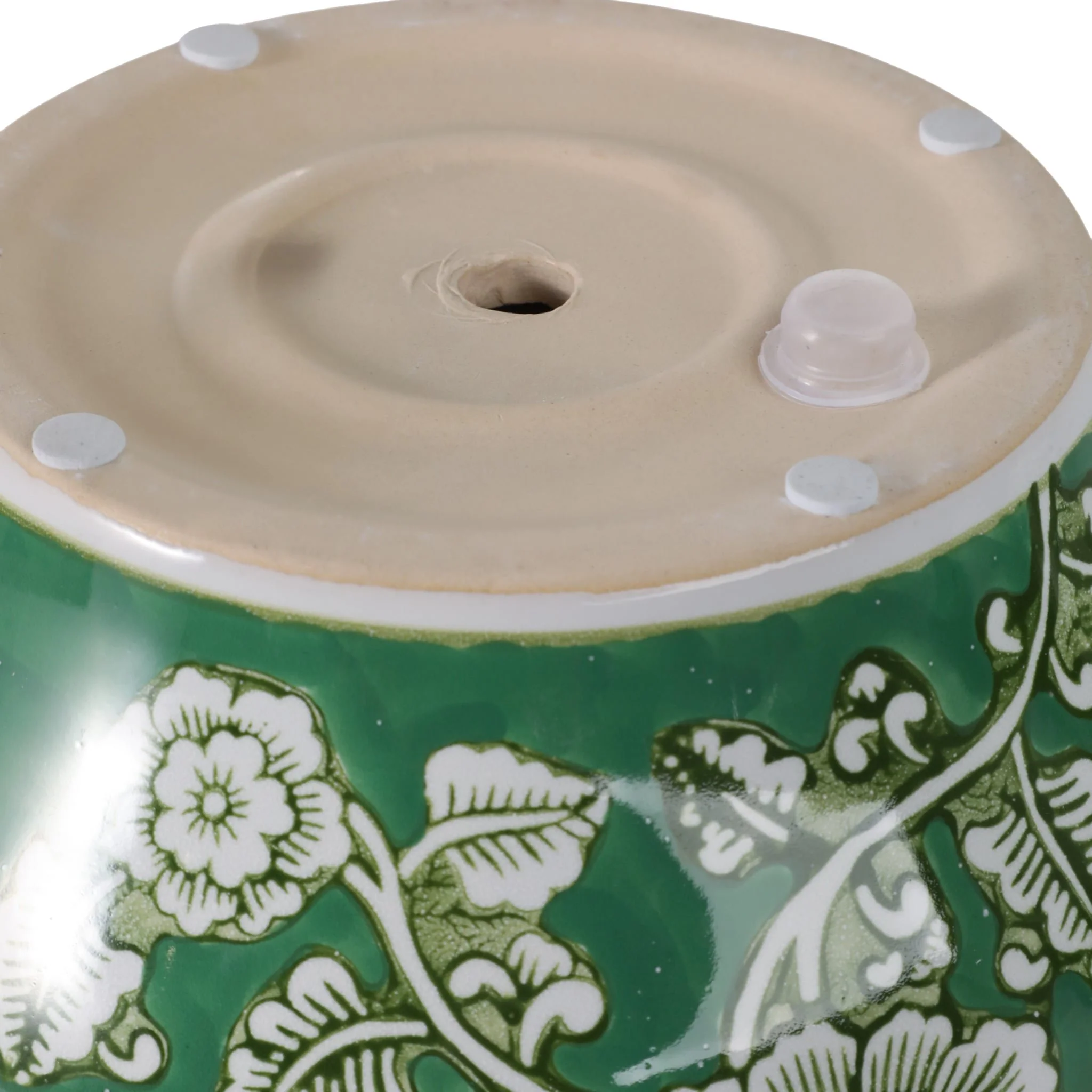 S/2 6/8" Floral Chinoiserie Planters, Green - Image 6