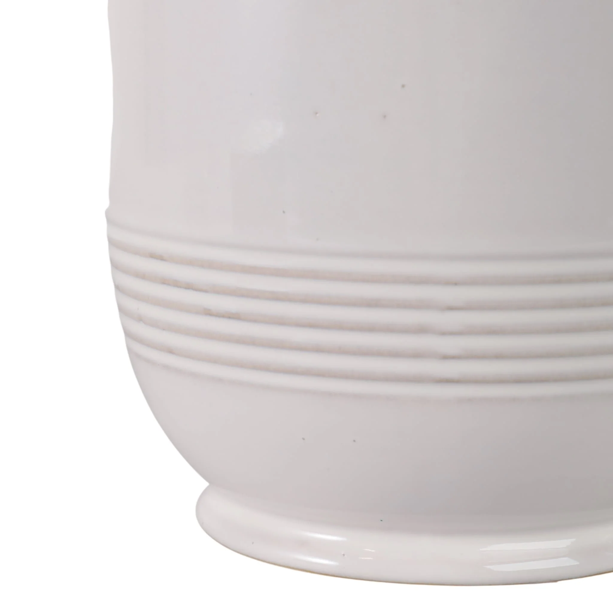 S/2 6/8" Fluted Planters, Ivory - Image 5