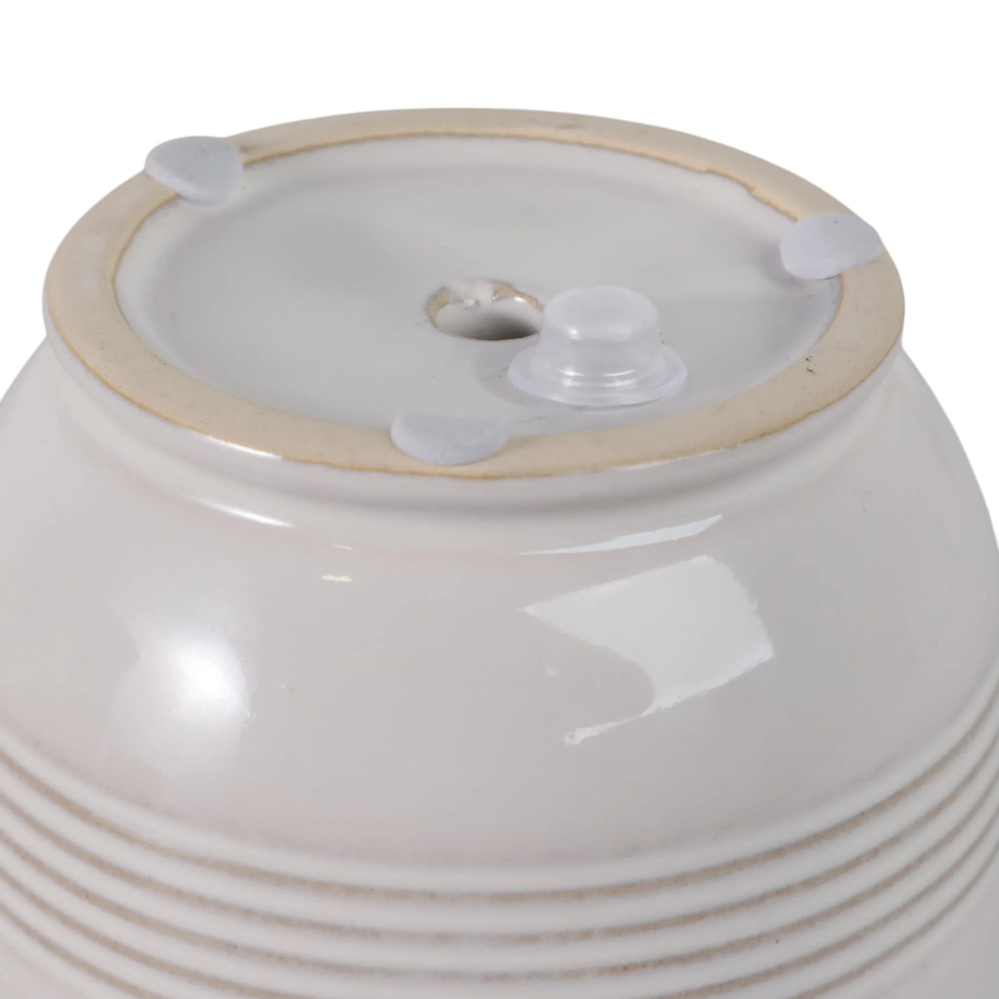S/2 6/8" Fluted Planters, Ivory - Image 8