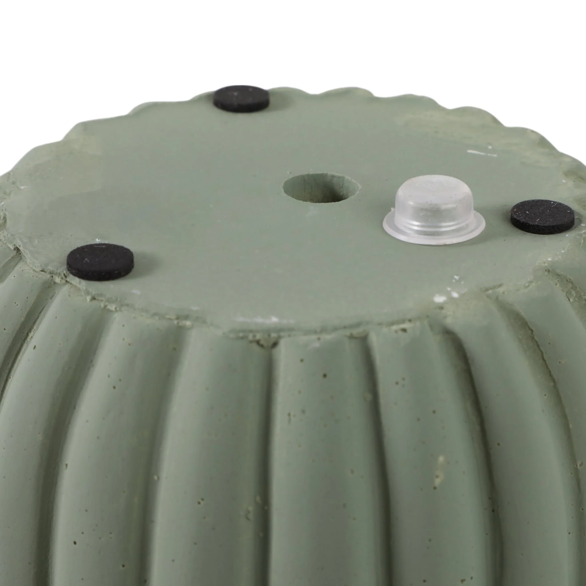 S/2 6/8" Fluted Planters, Sage Green - Image 8