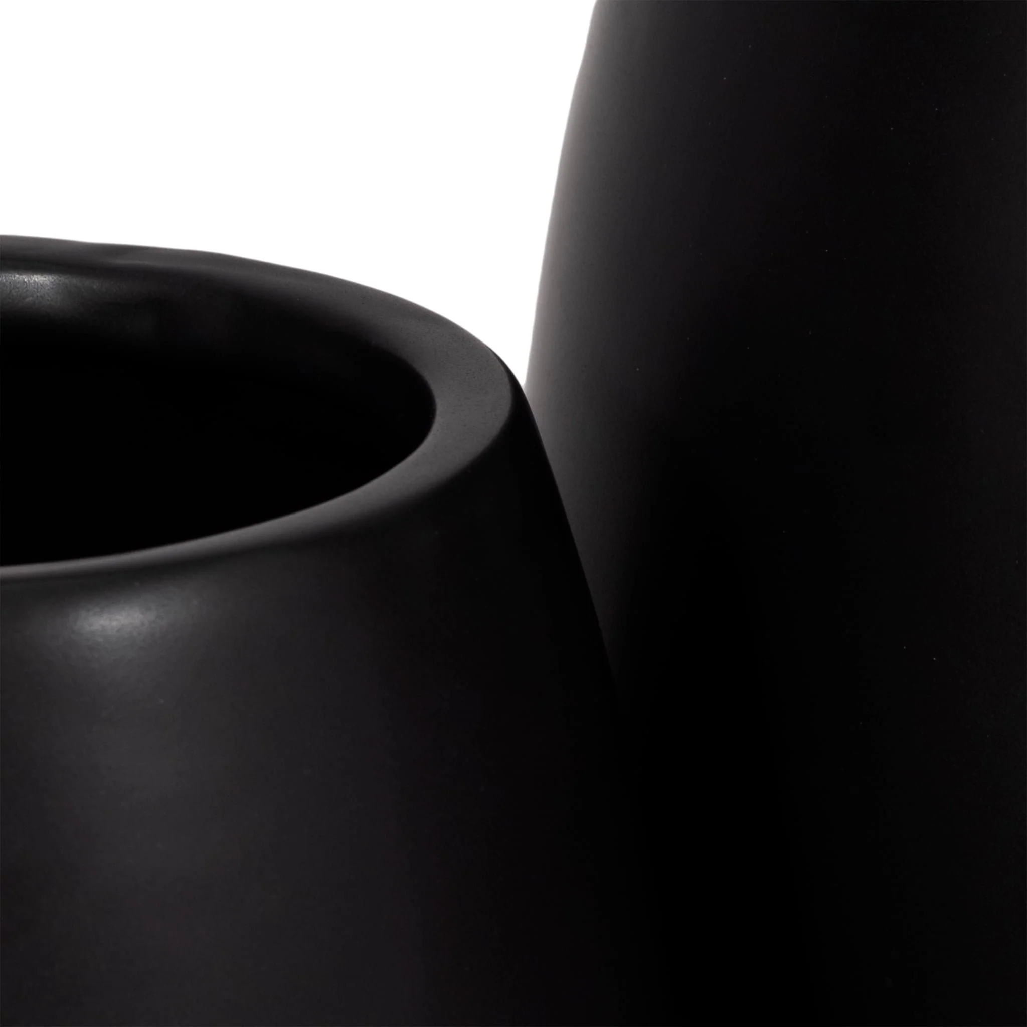 S/2 6/8" Knobby Feet Planters, Black - Image 5