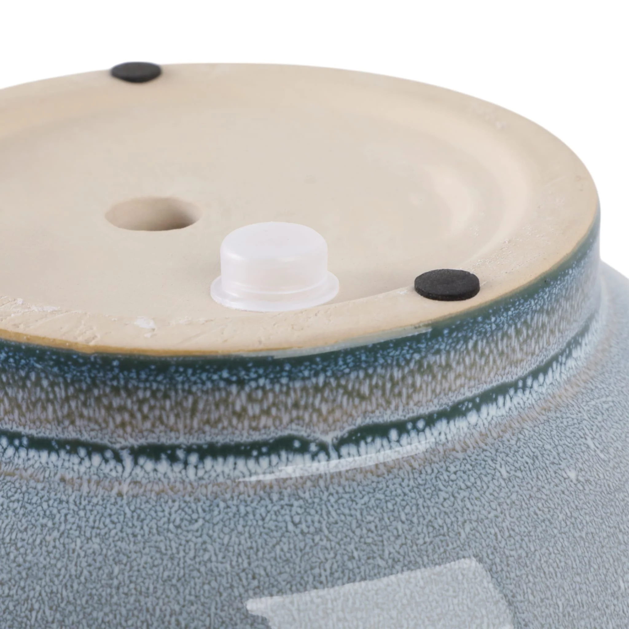 S/2 6/8" Reactive Glazed Planters, Blue - Image 6