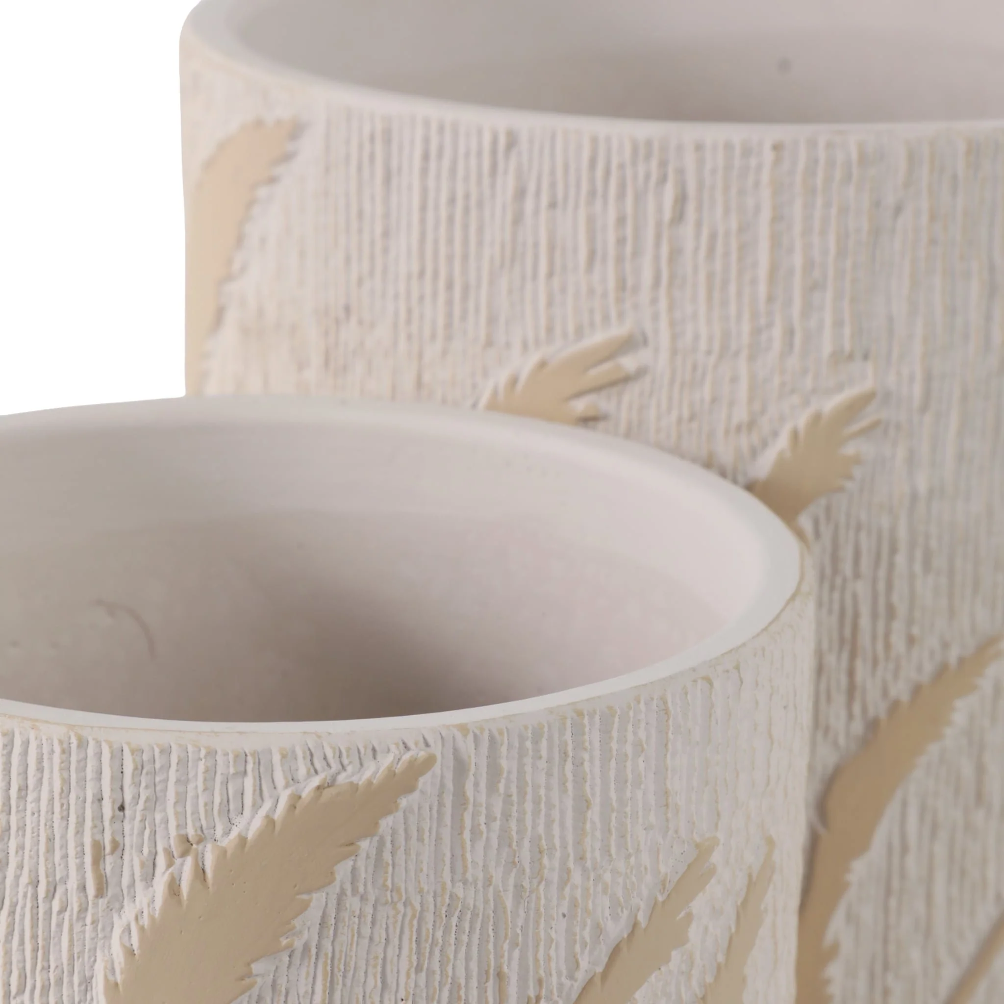 S/2 6/8" Wispy Wildflowers Planters, Ivory - Image 6