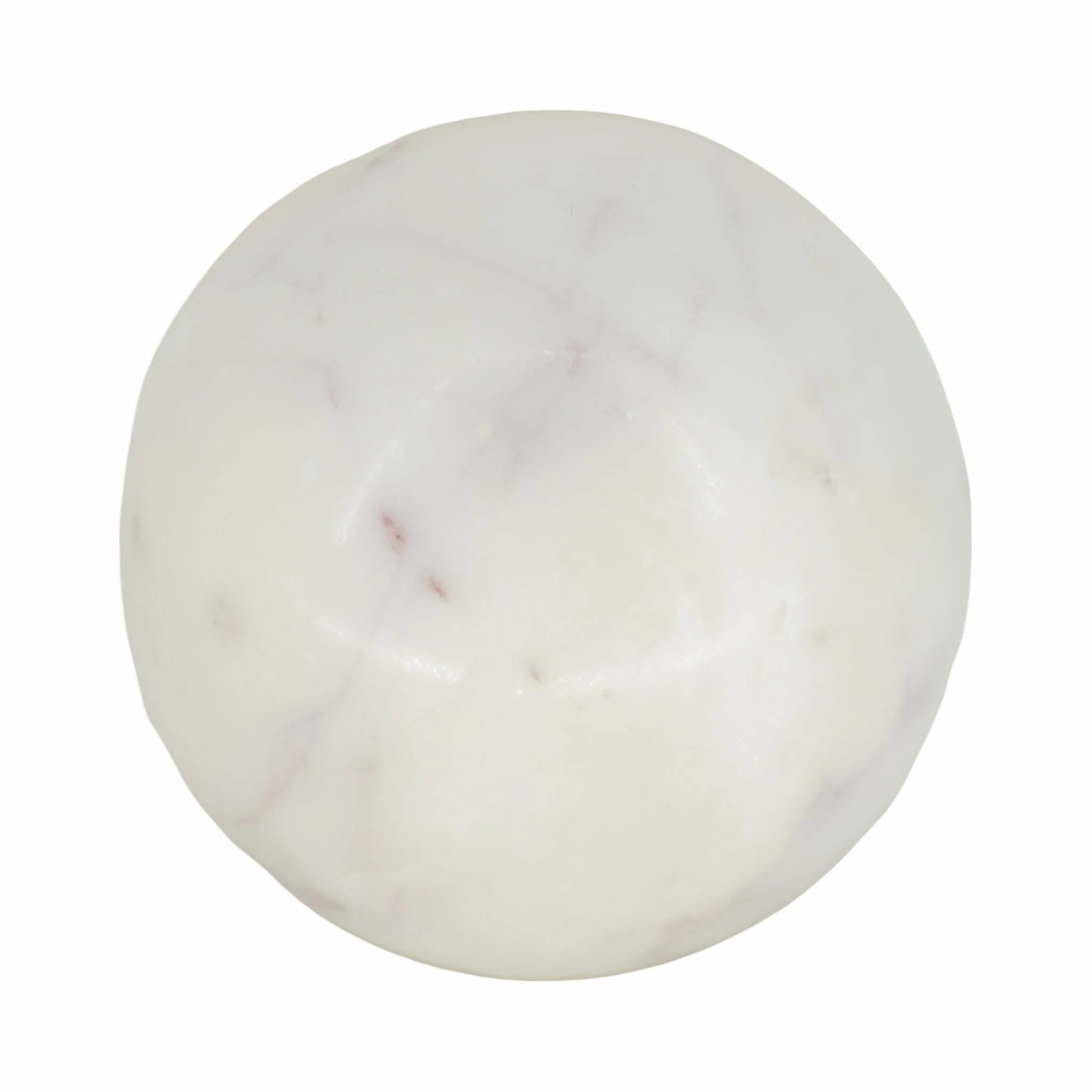 S/2 6" Marble Bookend With 3" Orb, White - Image 6