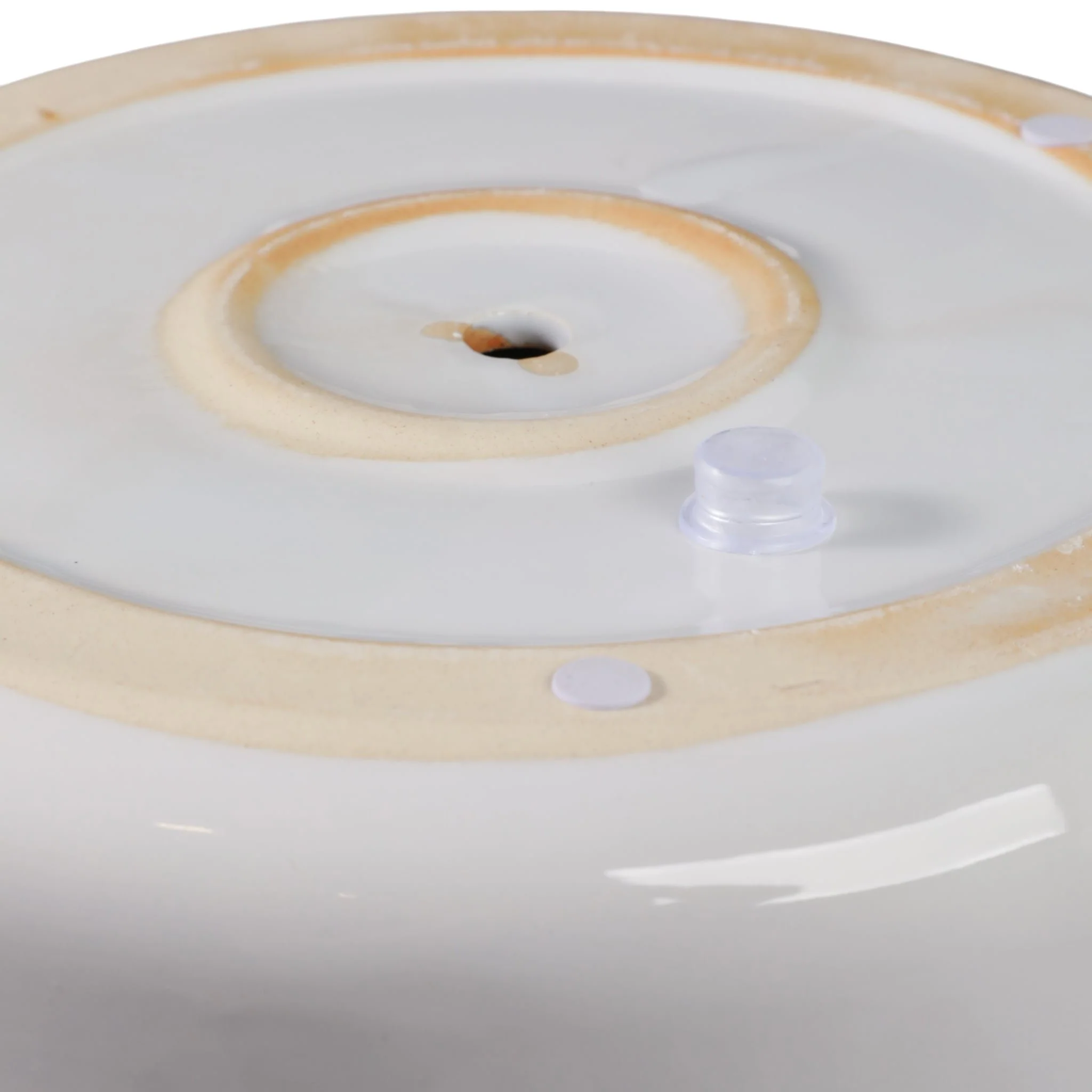 S/2 7/10" Floral Applique Planter, White - Image 7