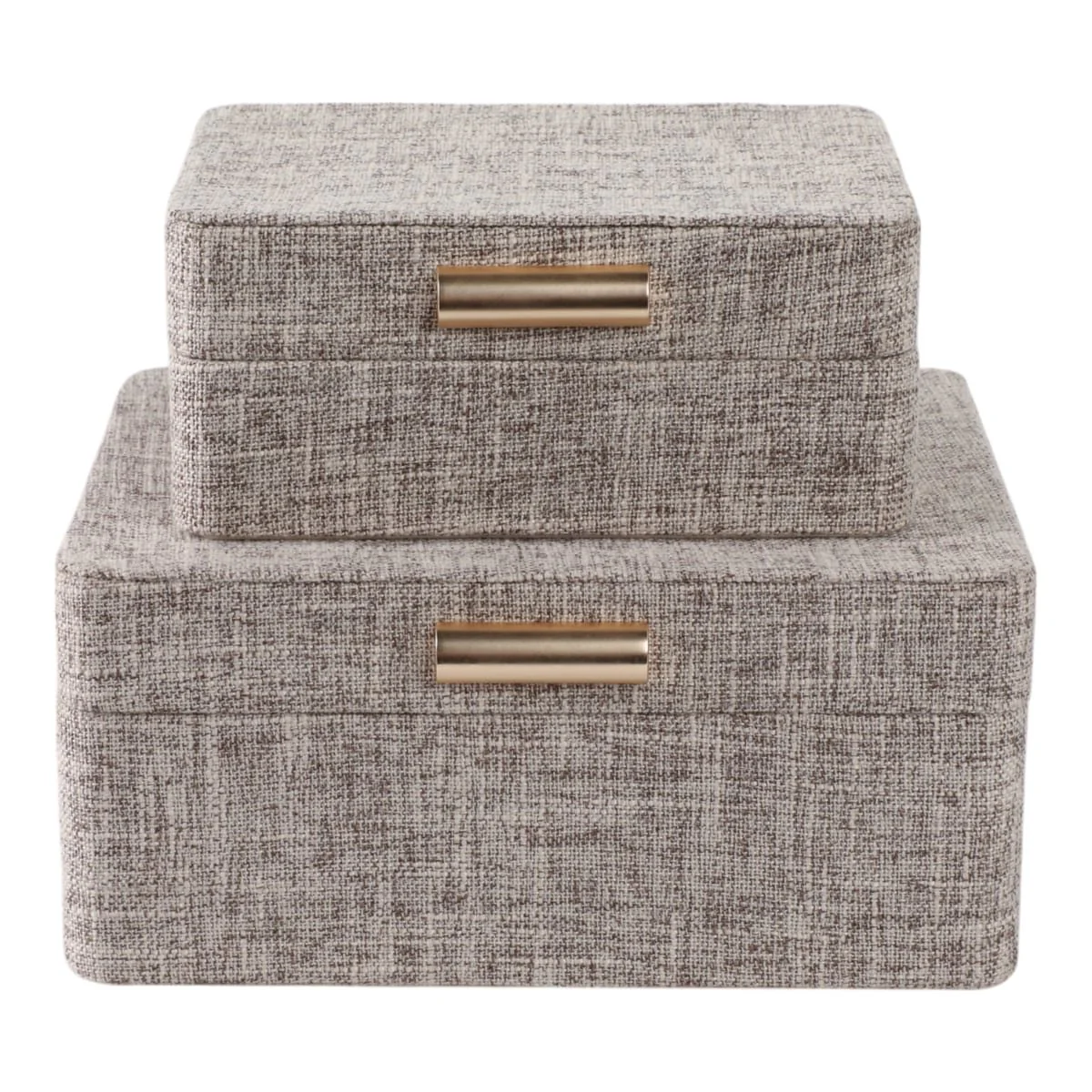 S/2 7/9" Rounded Corner Boxes, Brown - Image 3