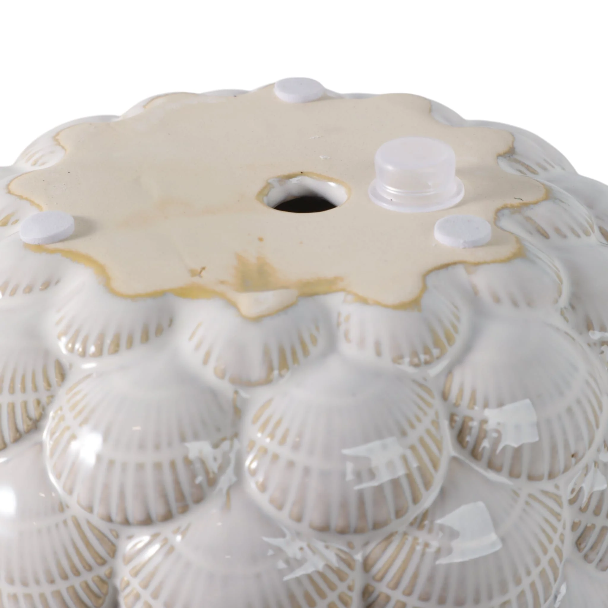 S/2 7/9" Seashell Planters, White - Image 7
