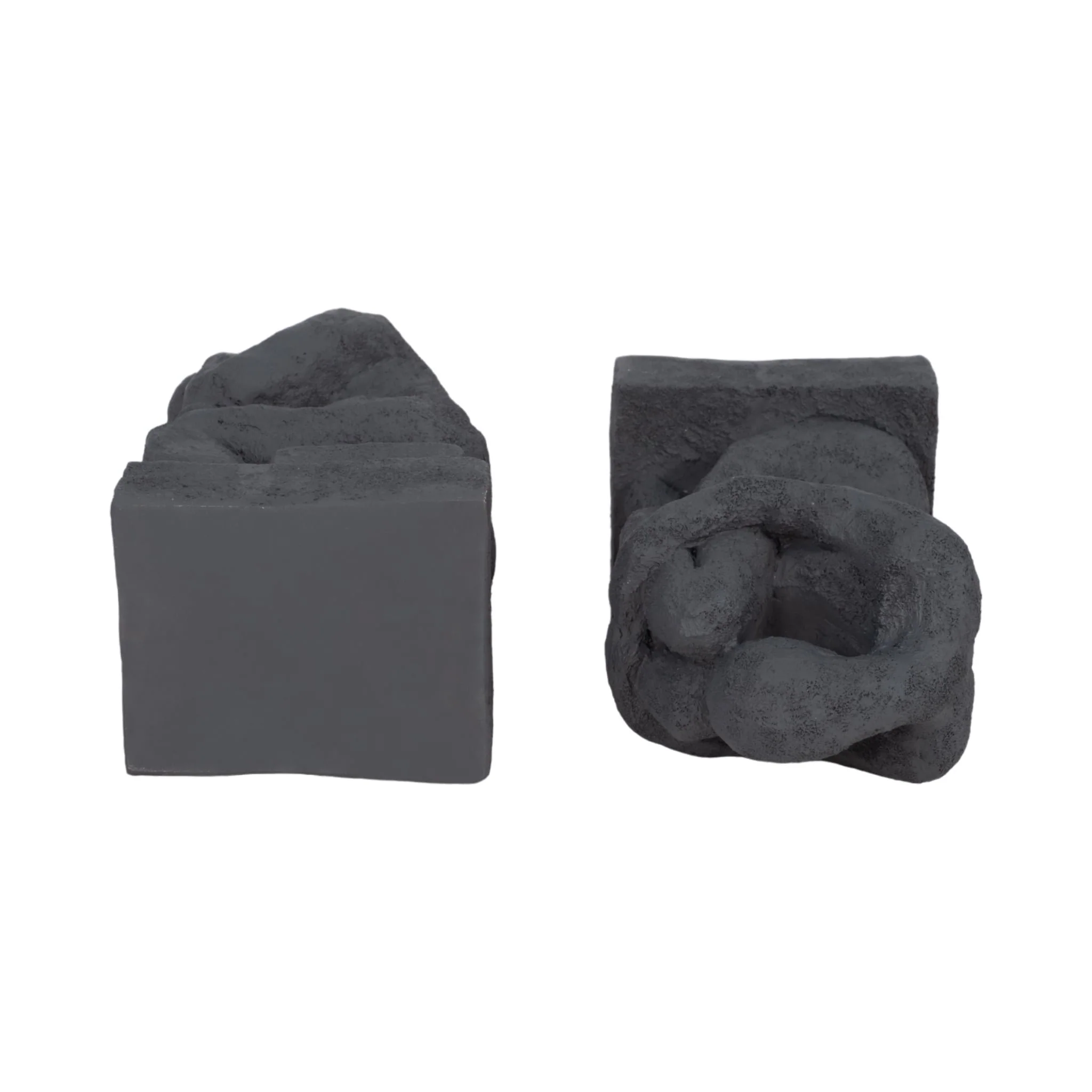 S/2 7" Thinking Man Bookends, Charcoal - Image 6
