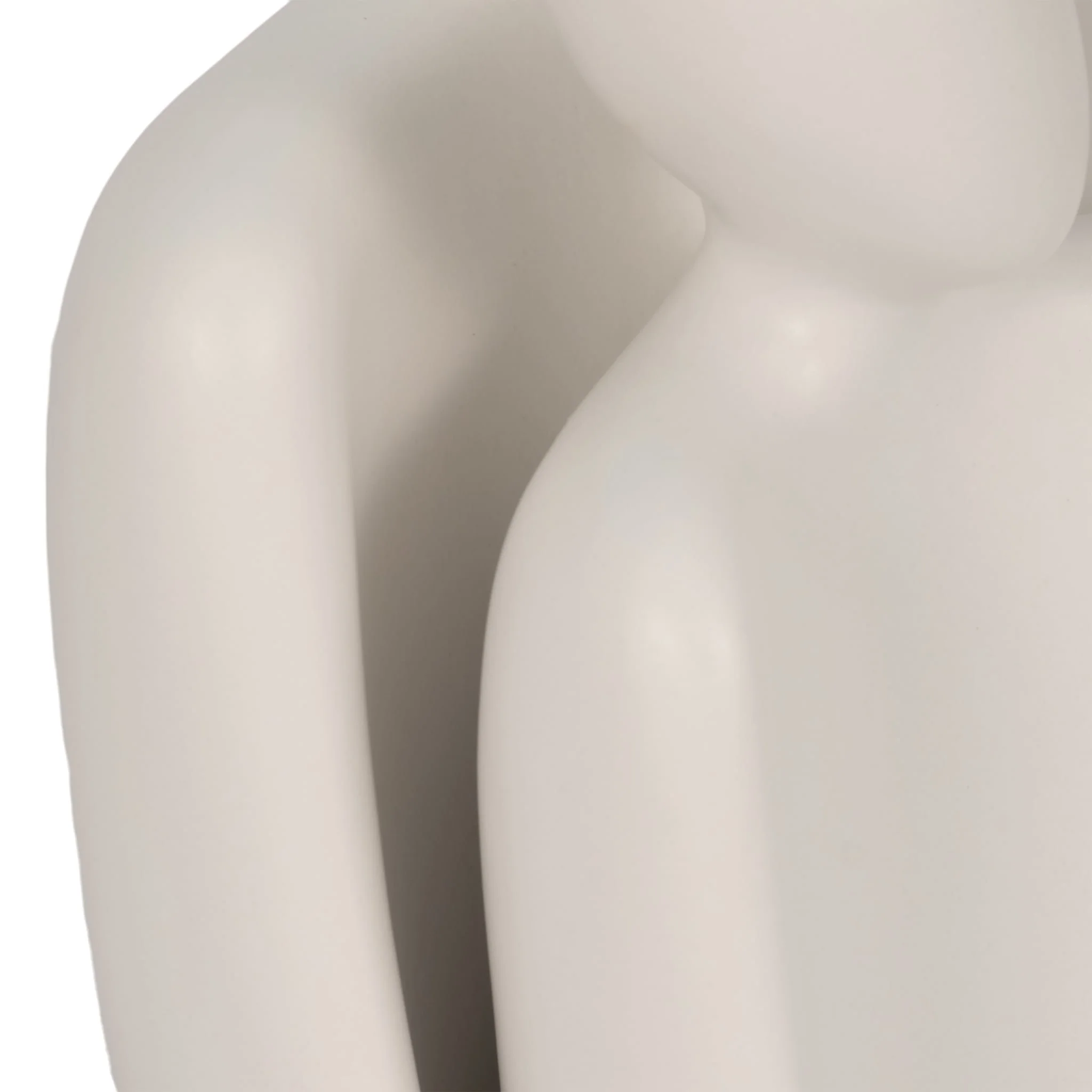 S/2 8/10" Textured Abstract Figures, White - Image 6