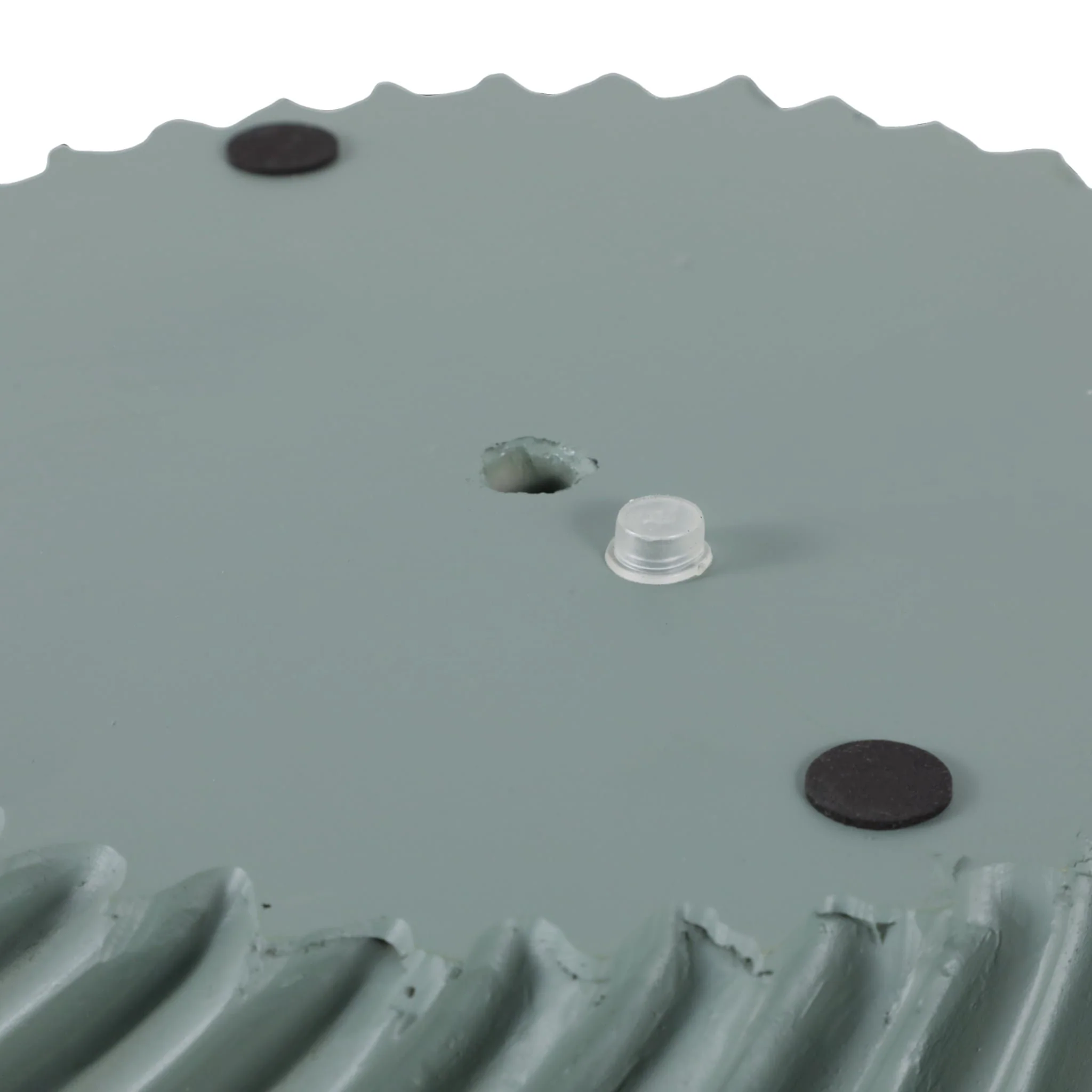 S/2 8/12" Curvy Lines Rounded Planter, Sage Green - Image 7