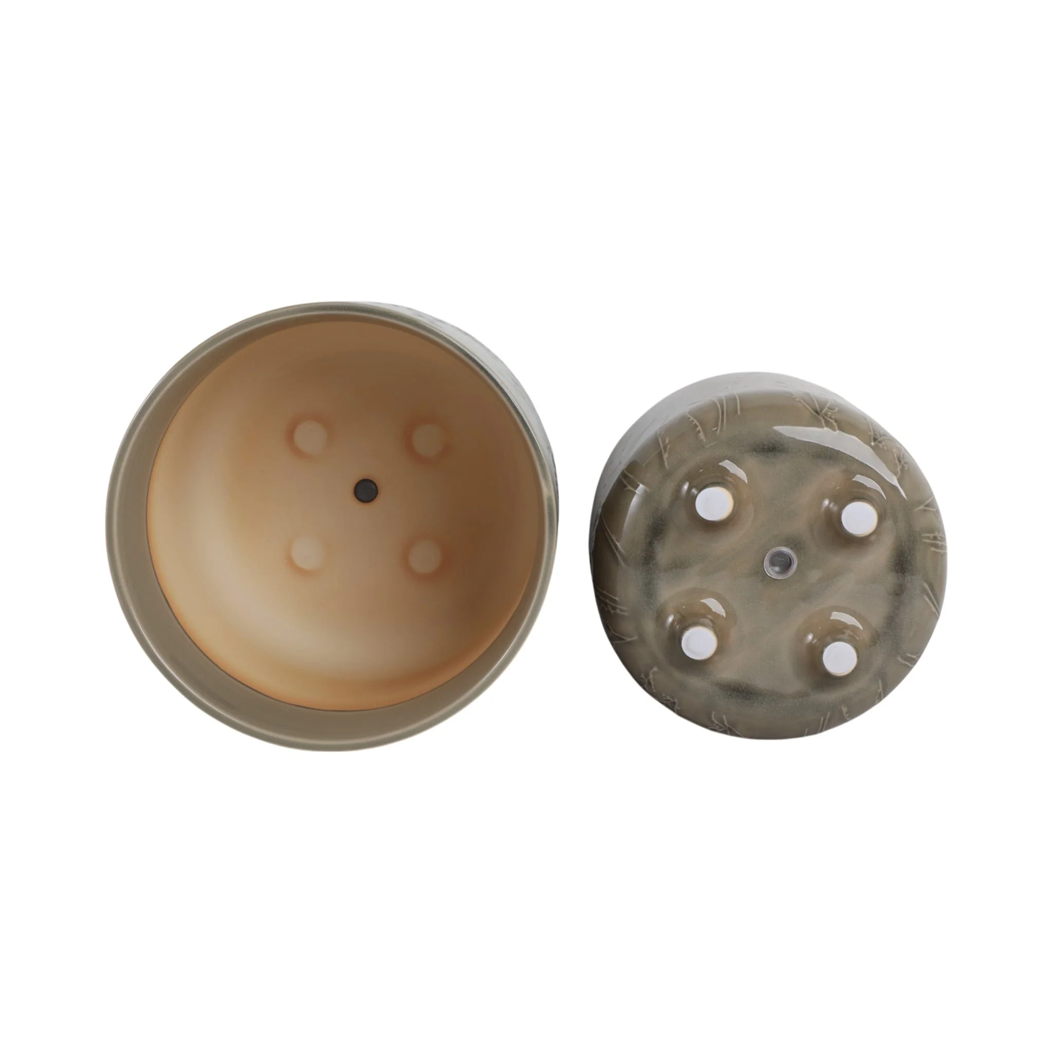 S/2 9/11" Flower Branches Planters, Cream - Image 6