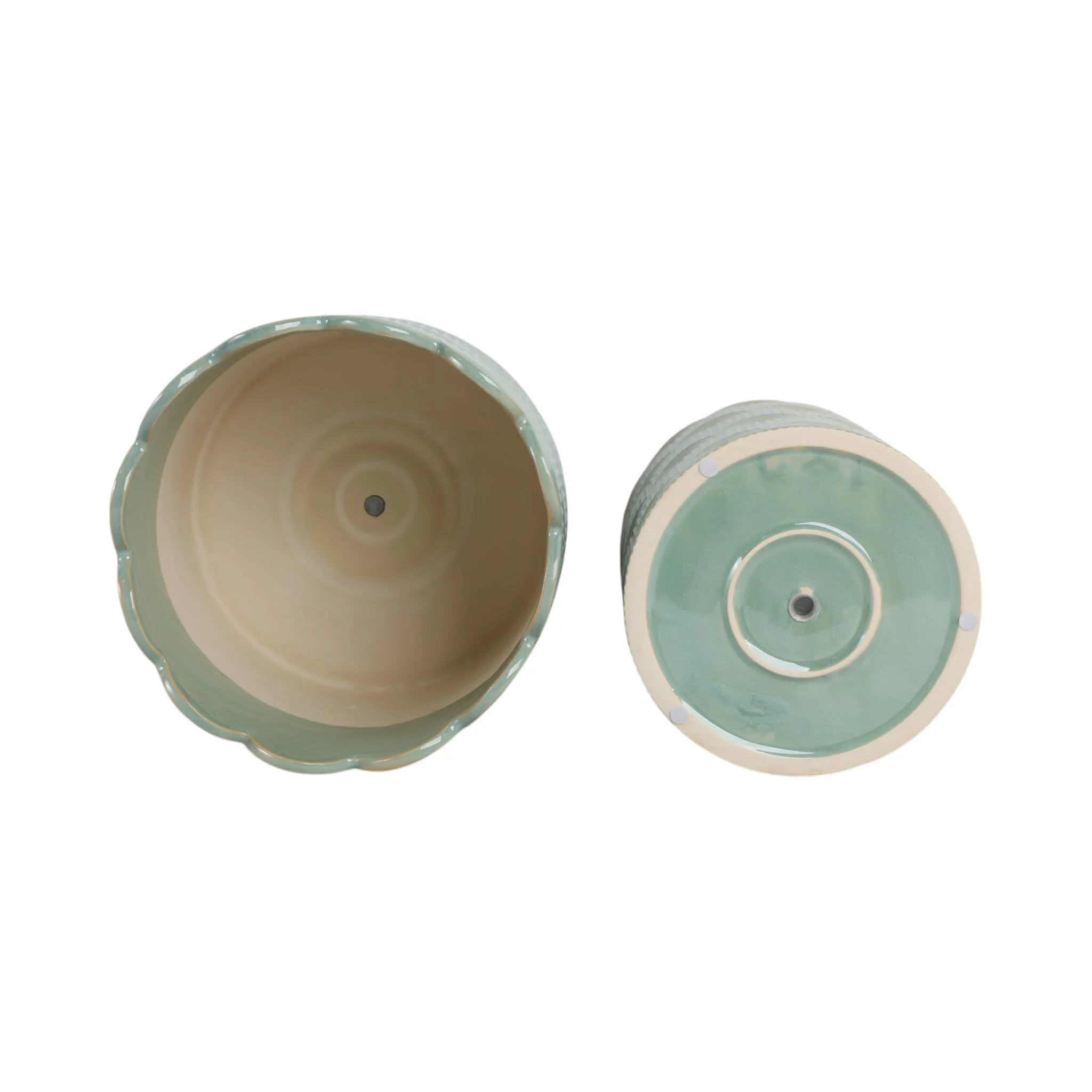 S/2 9/12"  Arch Planters, Sage Green - Image 6