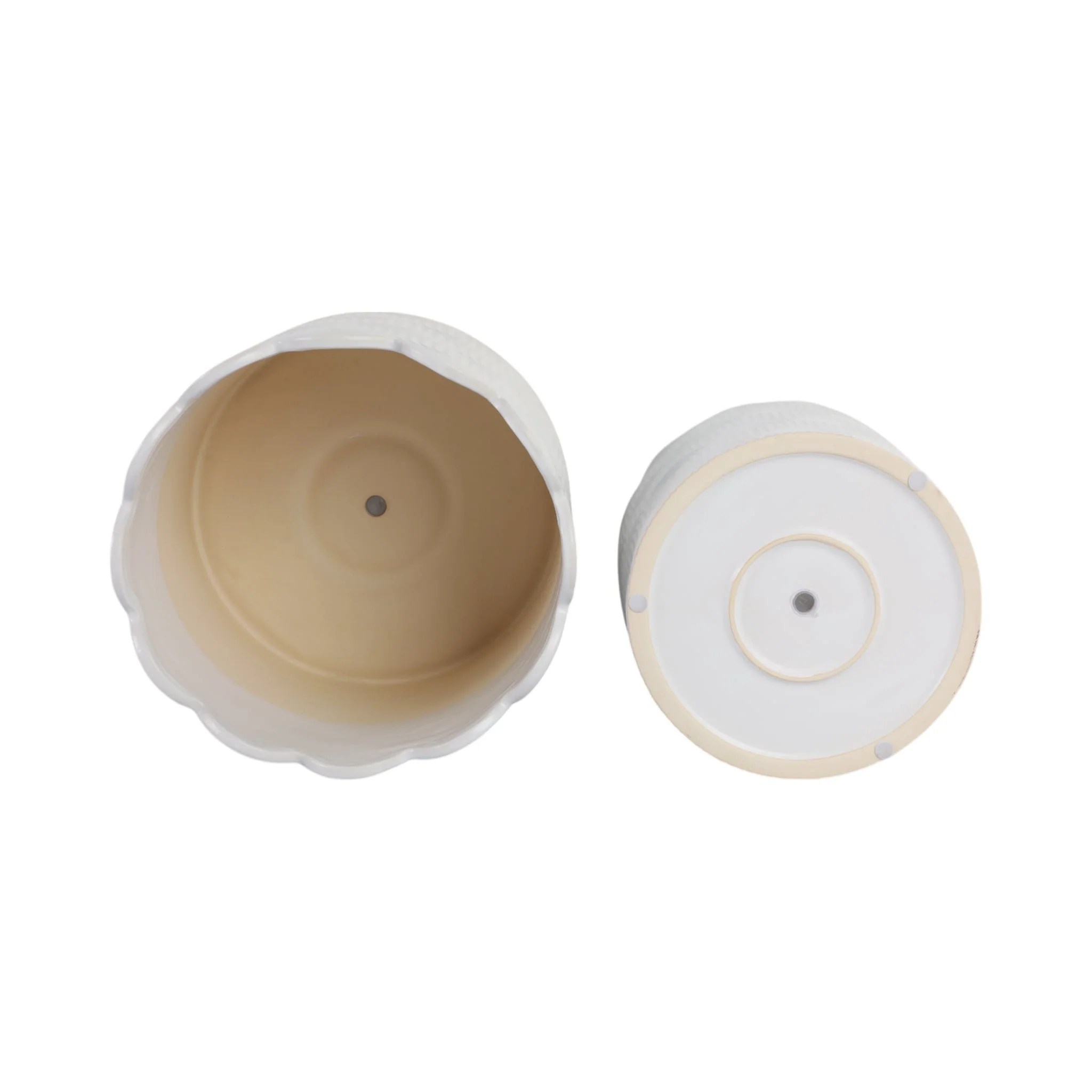 S/2 9/12"  Arch Planters, White - Image 6