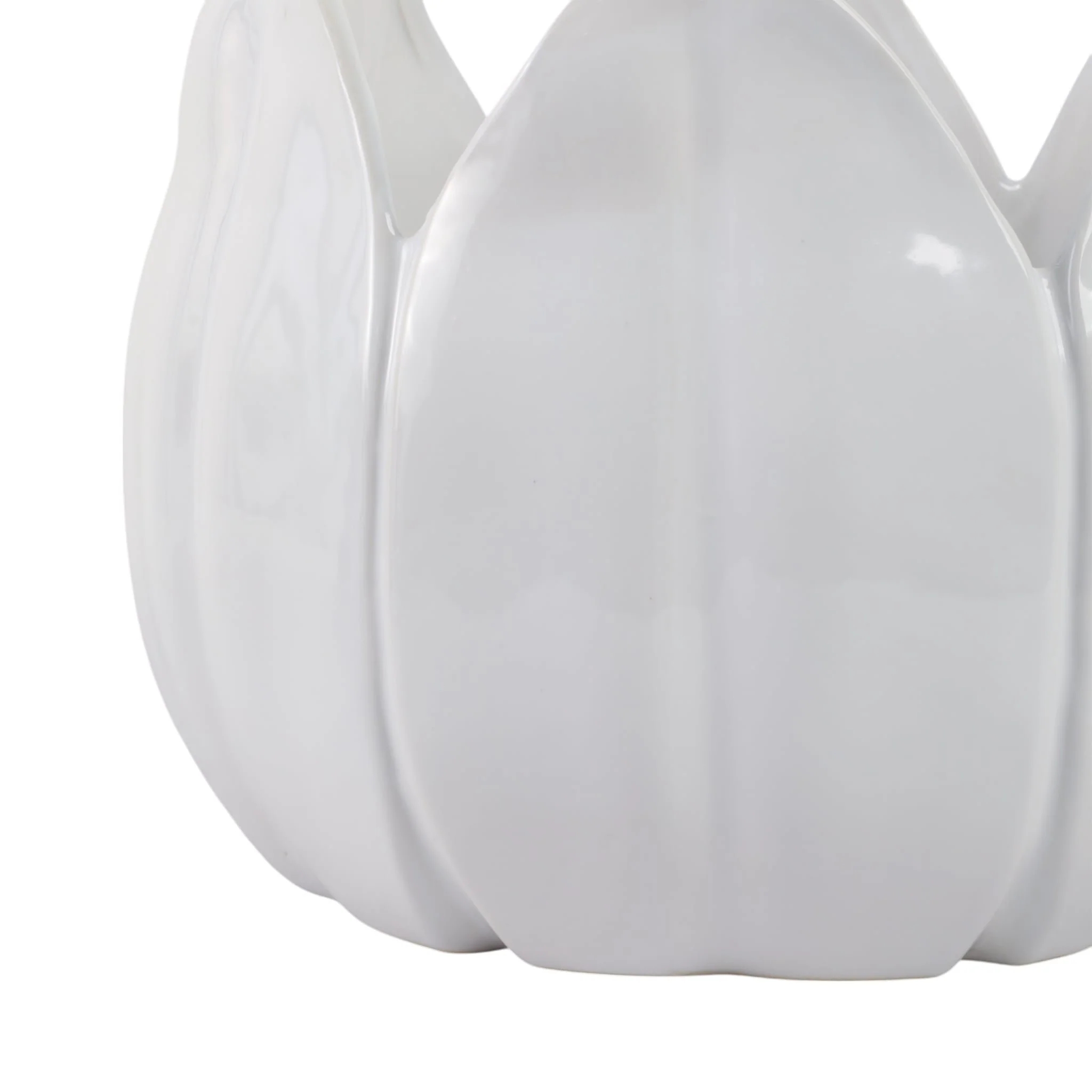 S/2 9/12" Petal Planters, White - Image 4