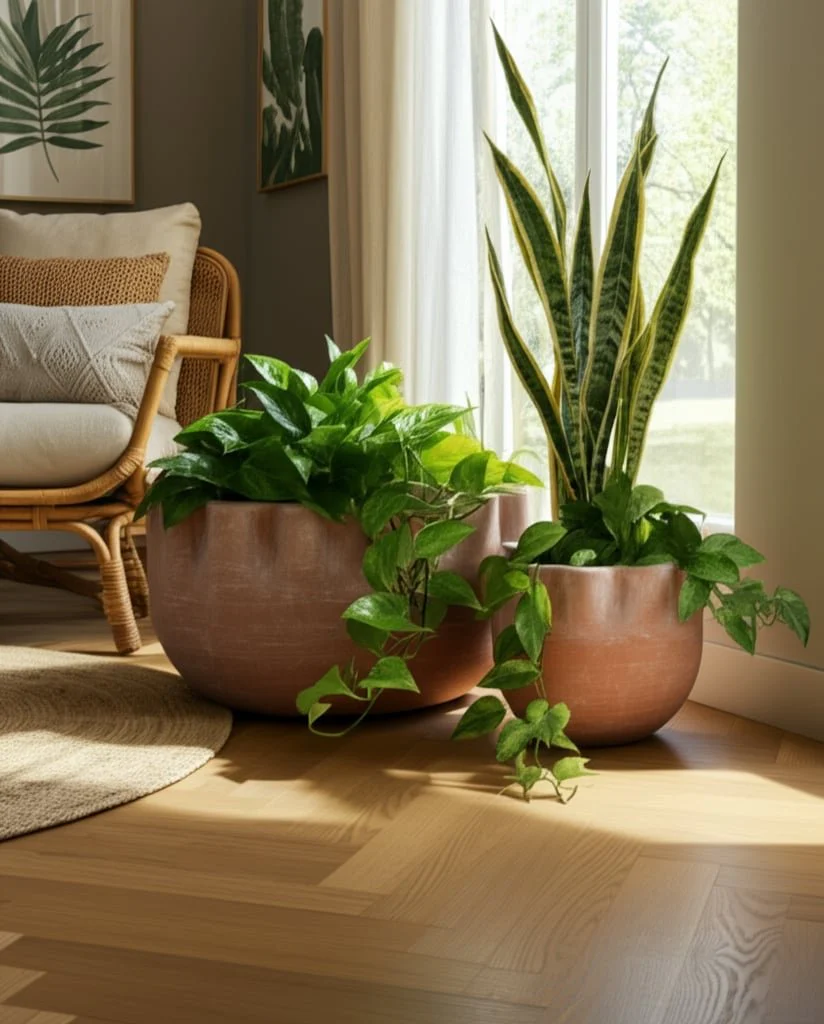S/2 9/13" Terracotta Planters, Natural - Image 8