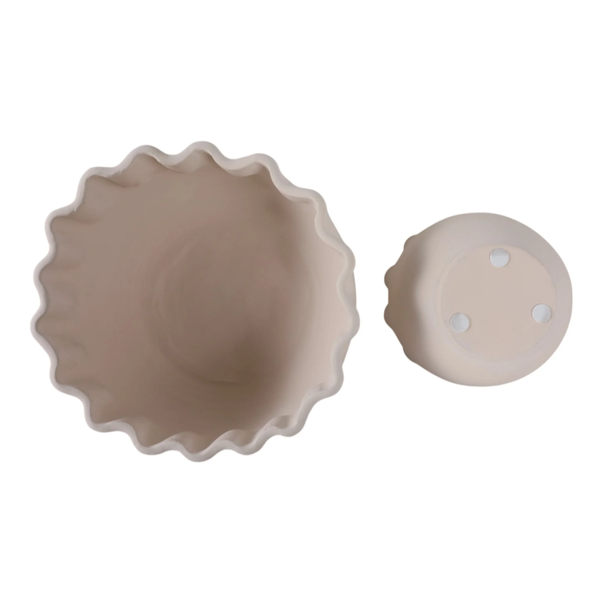 S/2 9/13"terracotta Planters, White - Image 7