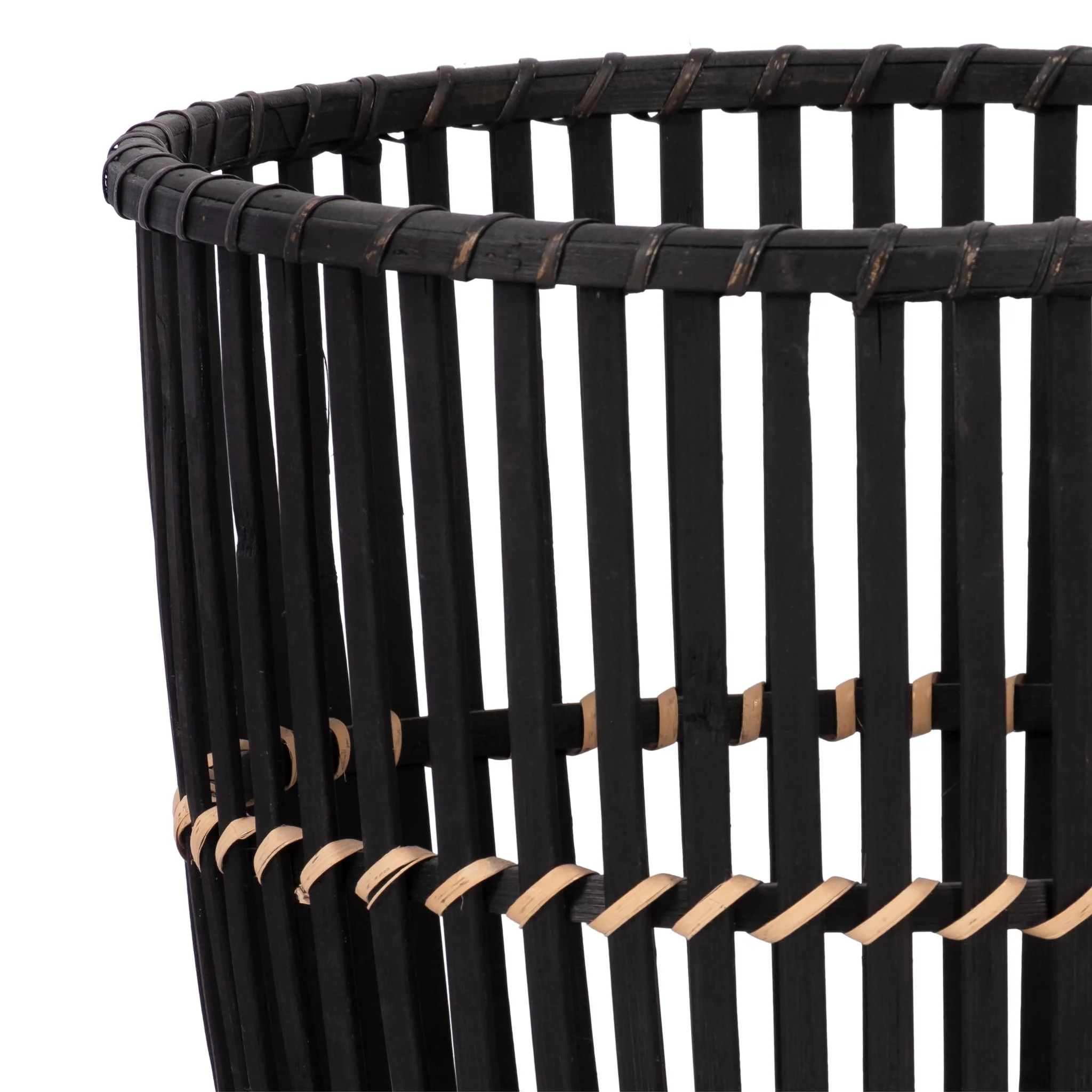 S/2 Bamboo Footed Planters 10/12", Black - Image 5