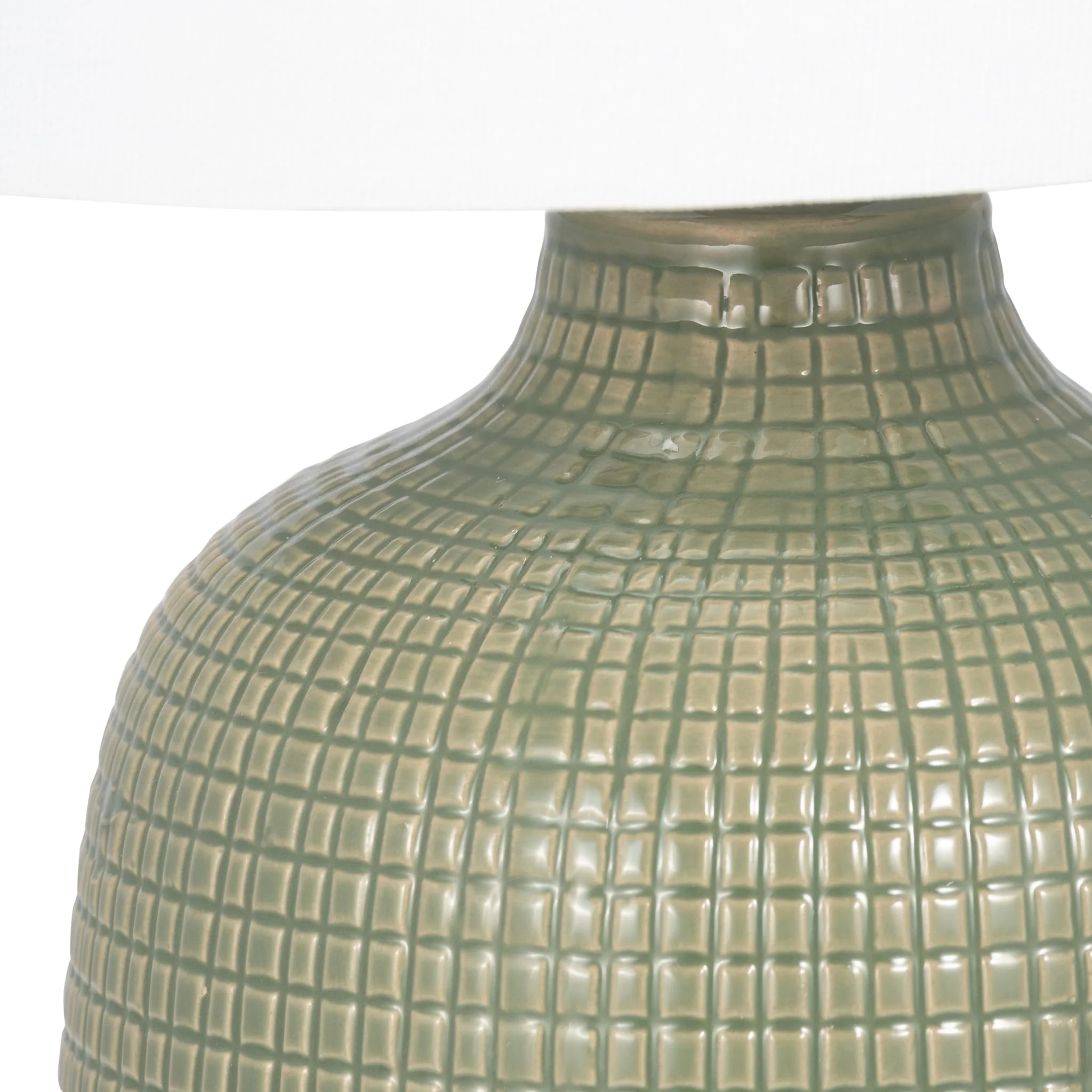 S/2 Ceramic 19" Table Lamp, Dk Sage - Image 3