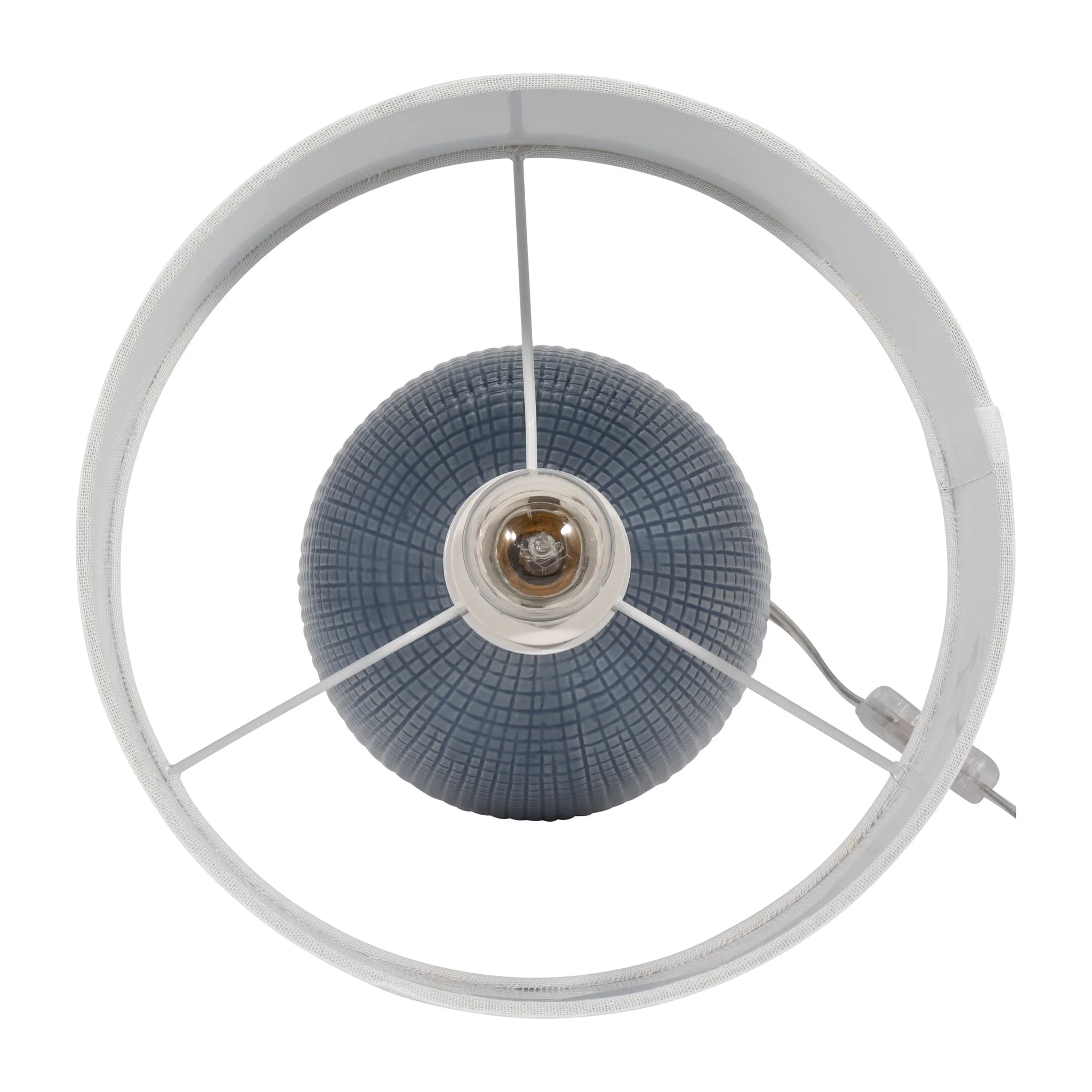 S/2 Ceramic 19" Table Lamp, Lt Blue - Image 6
