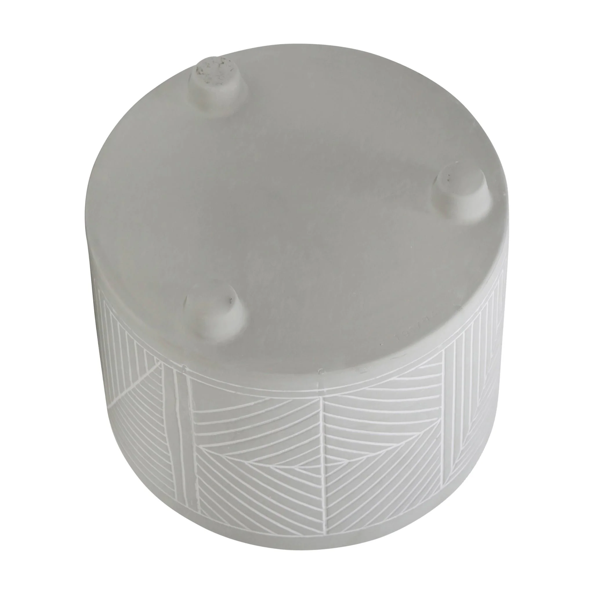 S/2 Ceramic Diamond Footed Planter 10/12", Gray - Image 5