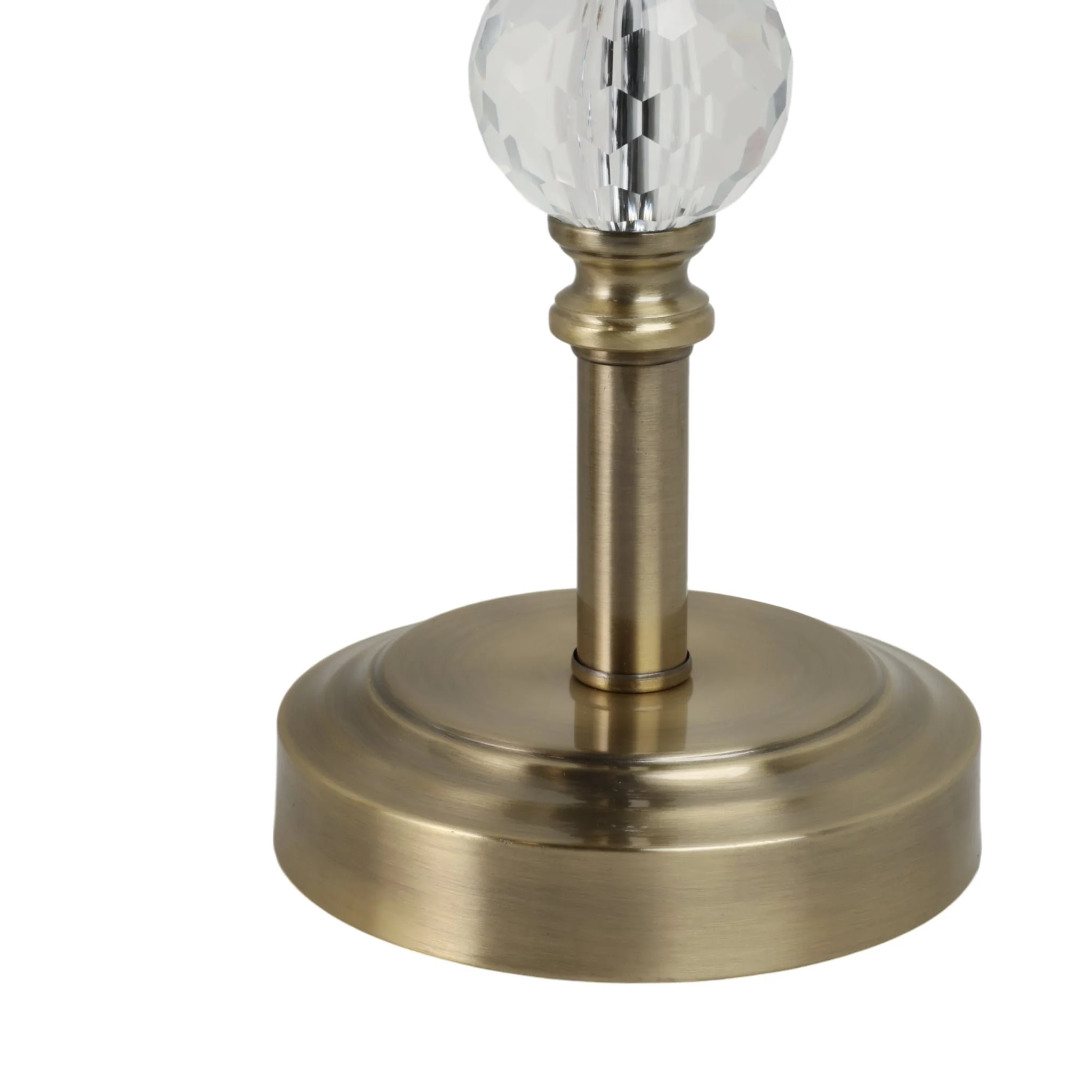 S/2, Crystal 26" Table Lamps, Gold - Image 5