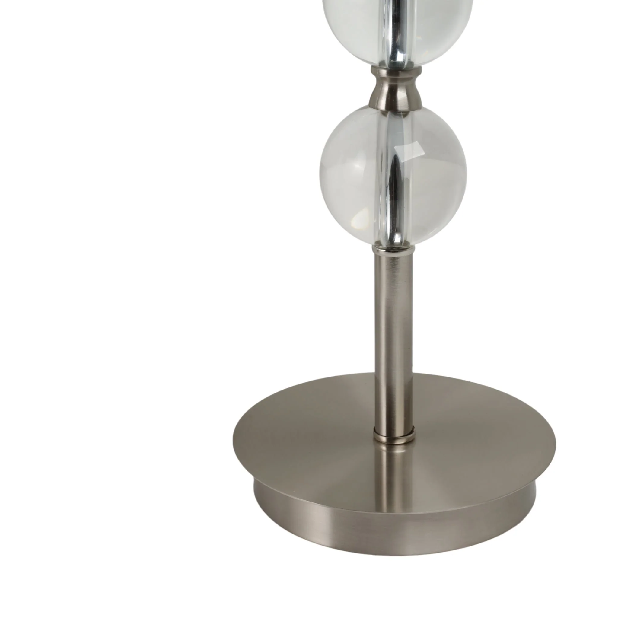 S/2, Crystal 27" Table Lamps, Silver - Image 5