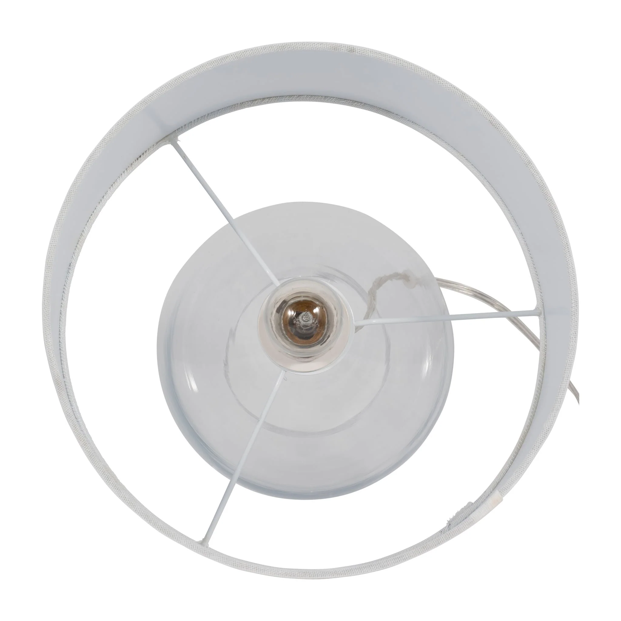 S/2 Glass 18" Table Lamp, Clear - Image 4